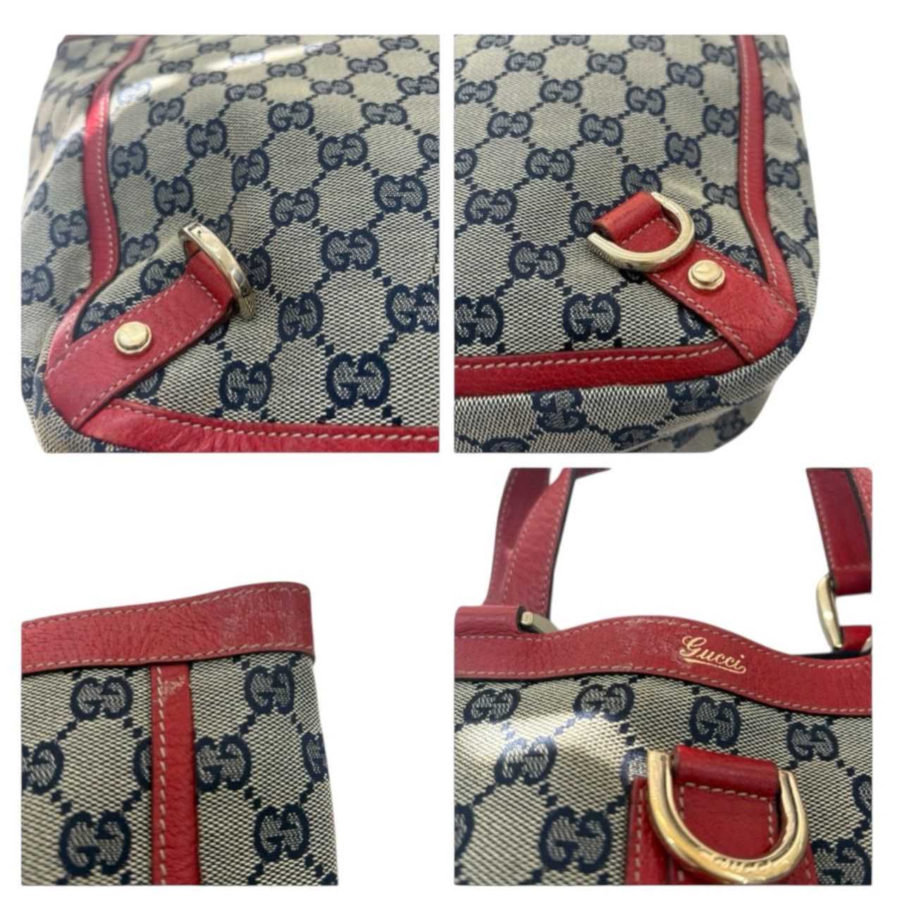 Gucci Gucci Gucci Abbey GG Canvas Leather Tote Bag Textile Tote Bag 130739 DUTY FREE for USA Size ONE SIZE - 6 Thumbnail