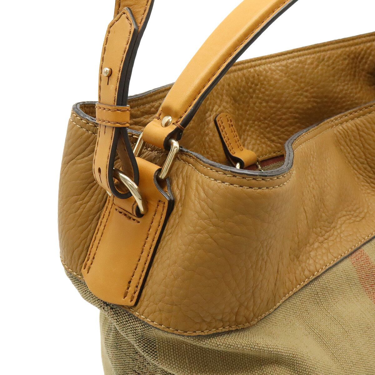 Burberry Burberry Burberry Ashby Medium Canvas Leather 2way Shoulder Bag Leather Shoulder Bag 3945728 DUTY FREE for USA Size ONE SIZE - 4 Thumbnail