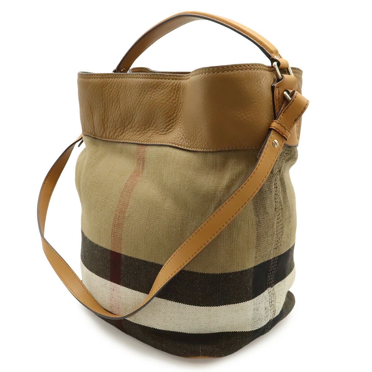 Burberry Burberry Burberry Ashby Medium Canvas Leather 2way Shoulder Bag Leather Shoulder Bag 3945728 DUTY FREE for USA Size ONE SIZE - 2 Thumbnail