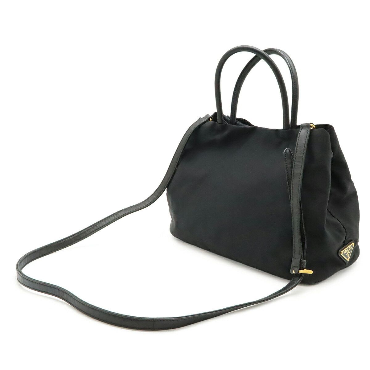 Prada Prada Prada Logo Jacquard Nylon 2way Bag Textile Handbag 1BG068 DUTY FREE for USA Size ONE SIZE - 2 Thumbnail