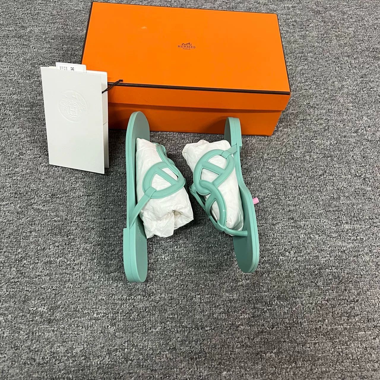 Hermes Hermès Egerie Green Sandals Size US 6 / IT 36 - 6 Thumbnail