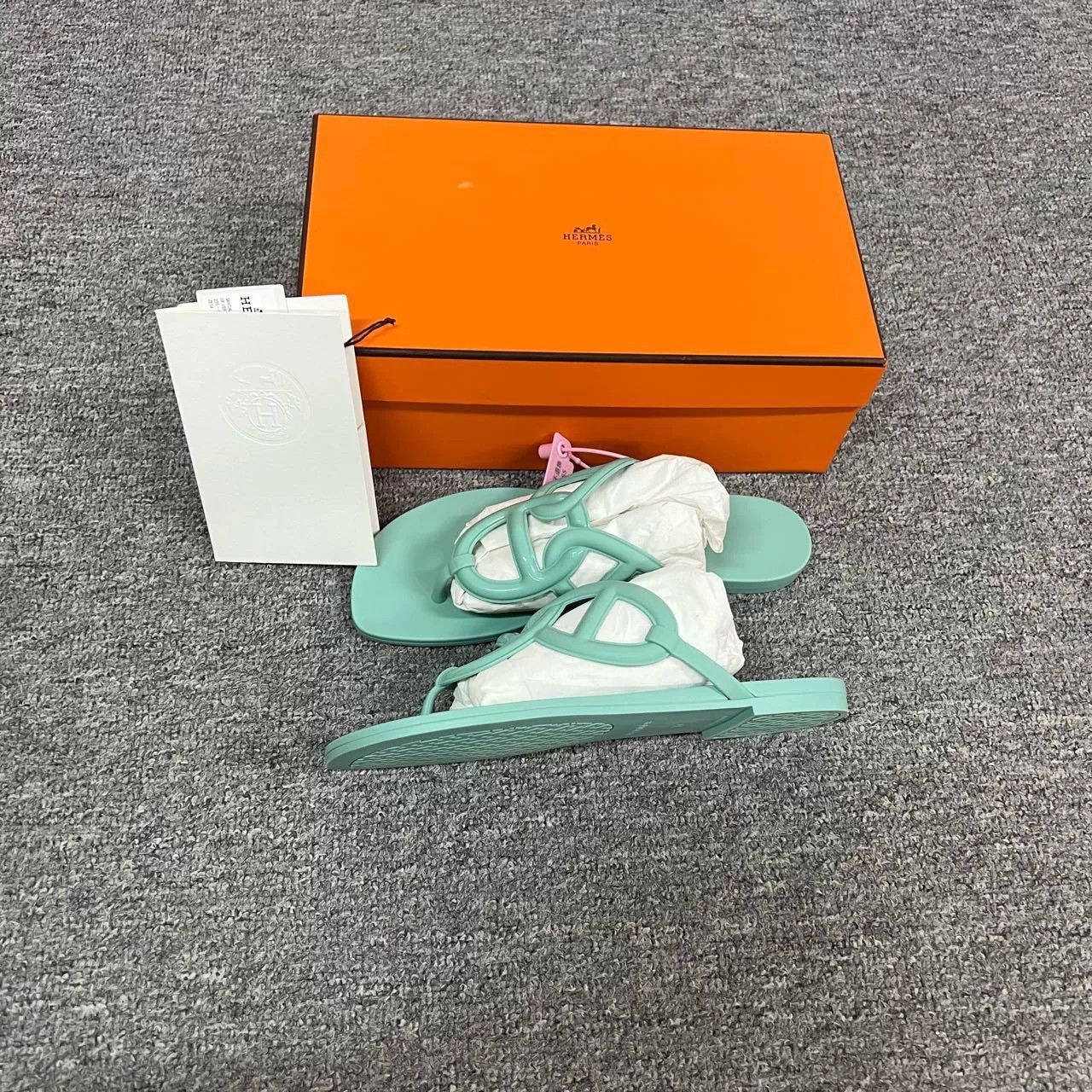 Hermes Hermès Egerie Green Sandals Size US 6 / IT 36 - 2 Thumbnail