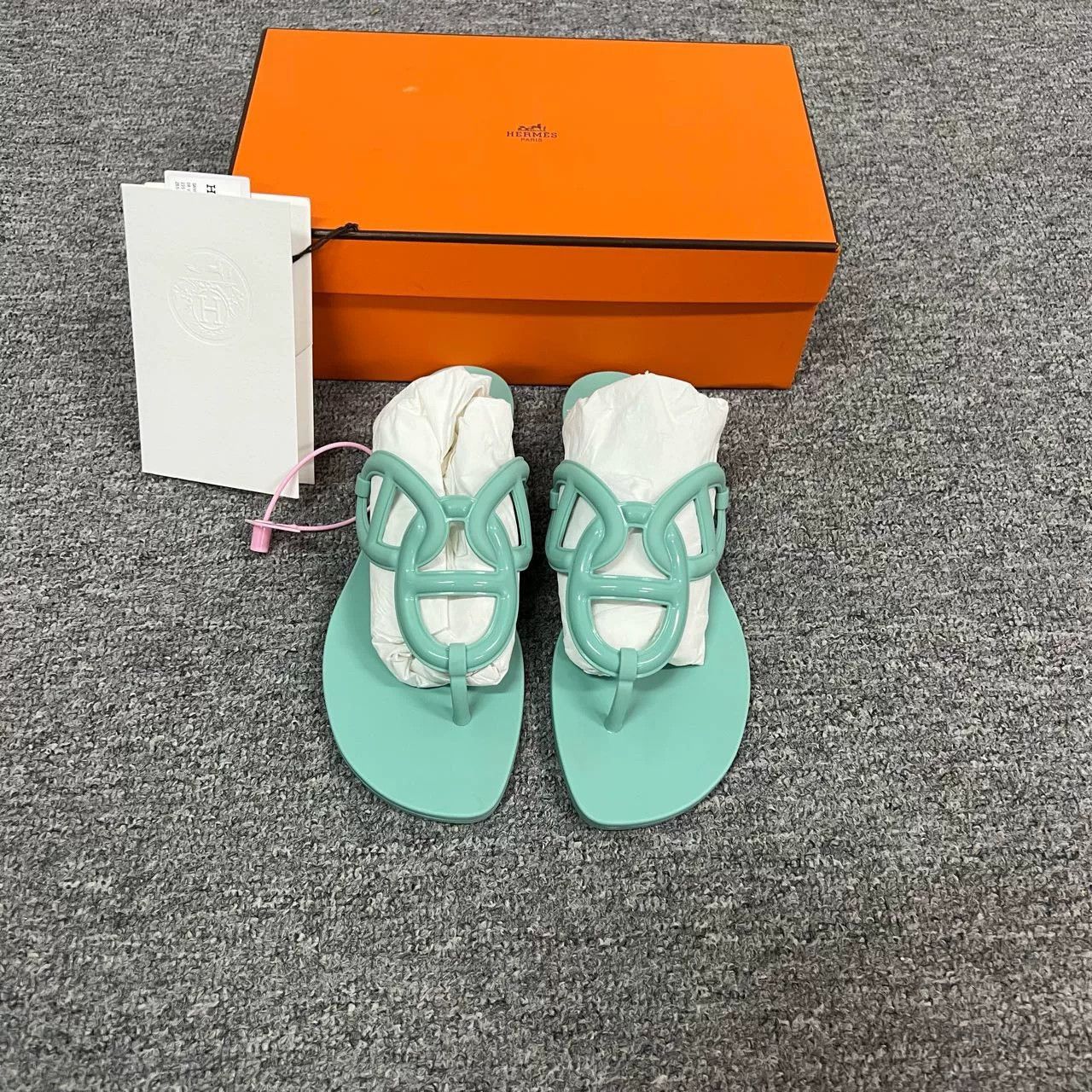 Hermes Hermès Egerie Green Sandals Size US 6 / IT 36 - 3 Thumbnail