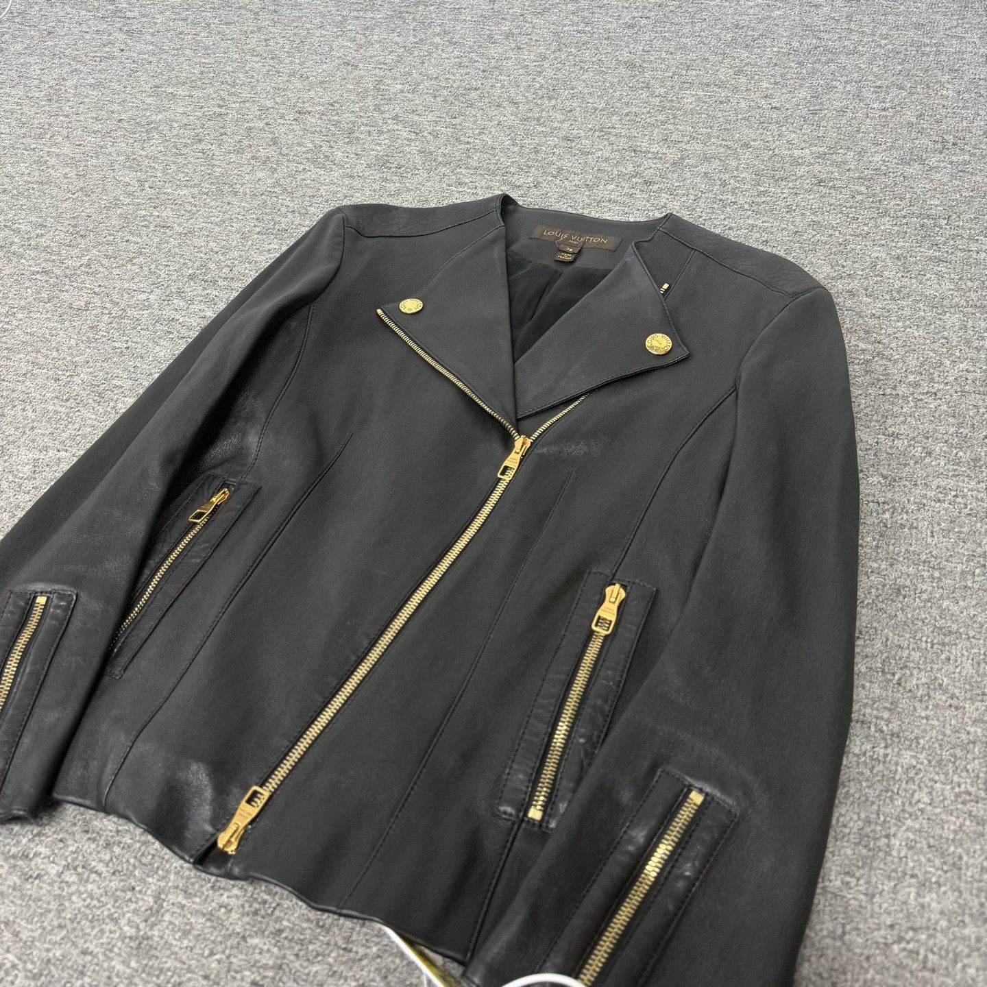 Louis Vuitton Louis Vuitton Lambskin Biker Jacket Size S / US 4 / IT 40 - 2 Thumbnail