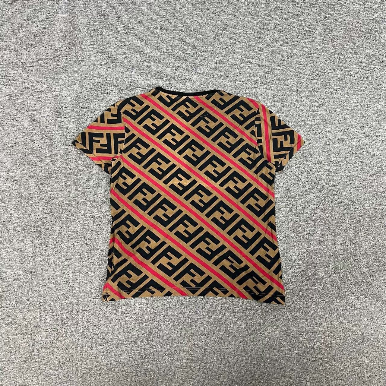 Fendi Fendi Double F Monogram Short-Sleeve T-Shirt Size XS / US 0-2 / IT 36-38 - 2 Thumbnail