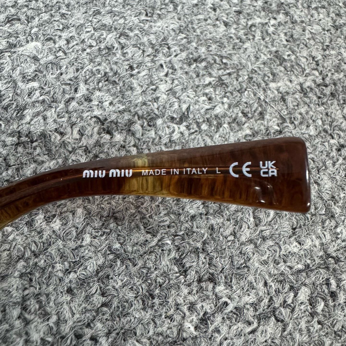 Miu Miu Miu Miu Amber Metal Logo Sunglasses Size ONE SIZE - 4 Thumbnail