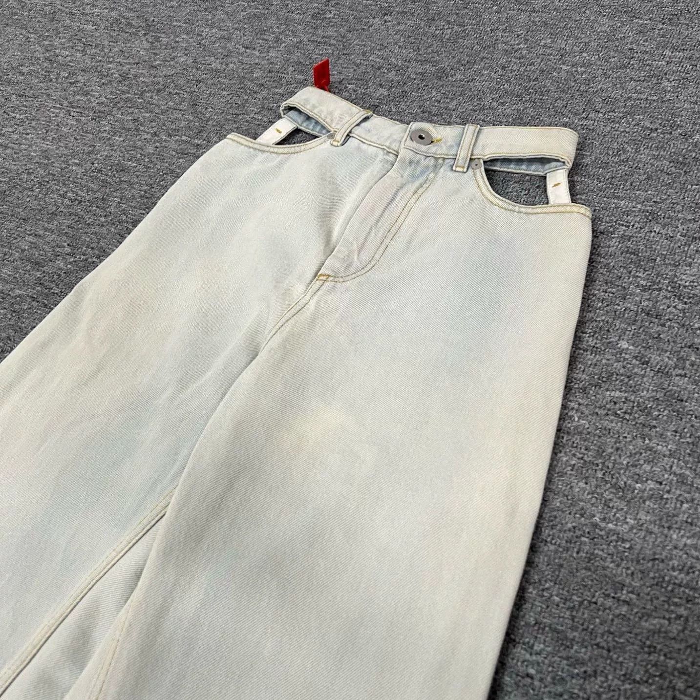 Maison Margiela Maison Margiela Washed Blue Waist Cutout Jeans Size 36" / US 14 / IT 50 - 4 Thumbnail