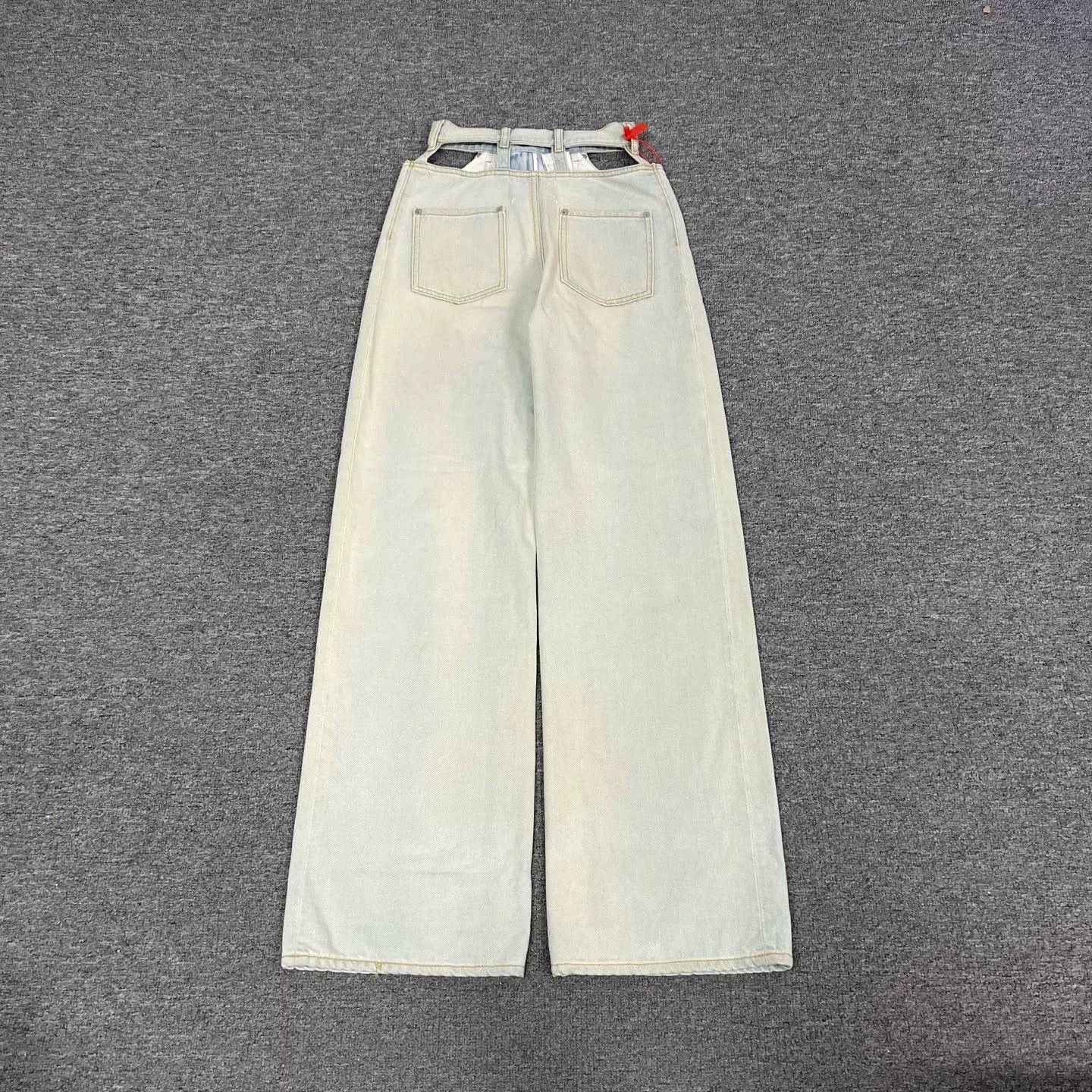 Maison Margiela Maison Margiela Washed Blue Waist Cutout Jeans Size 36" / US 14 / IT 50 - 2 Thumbnail