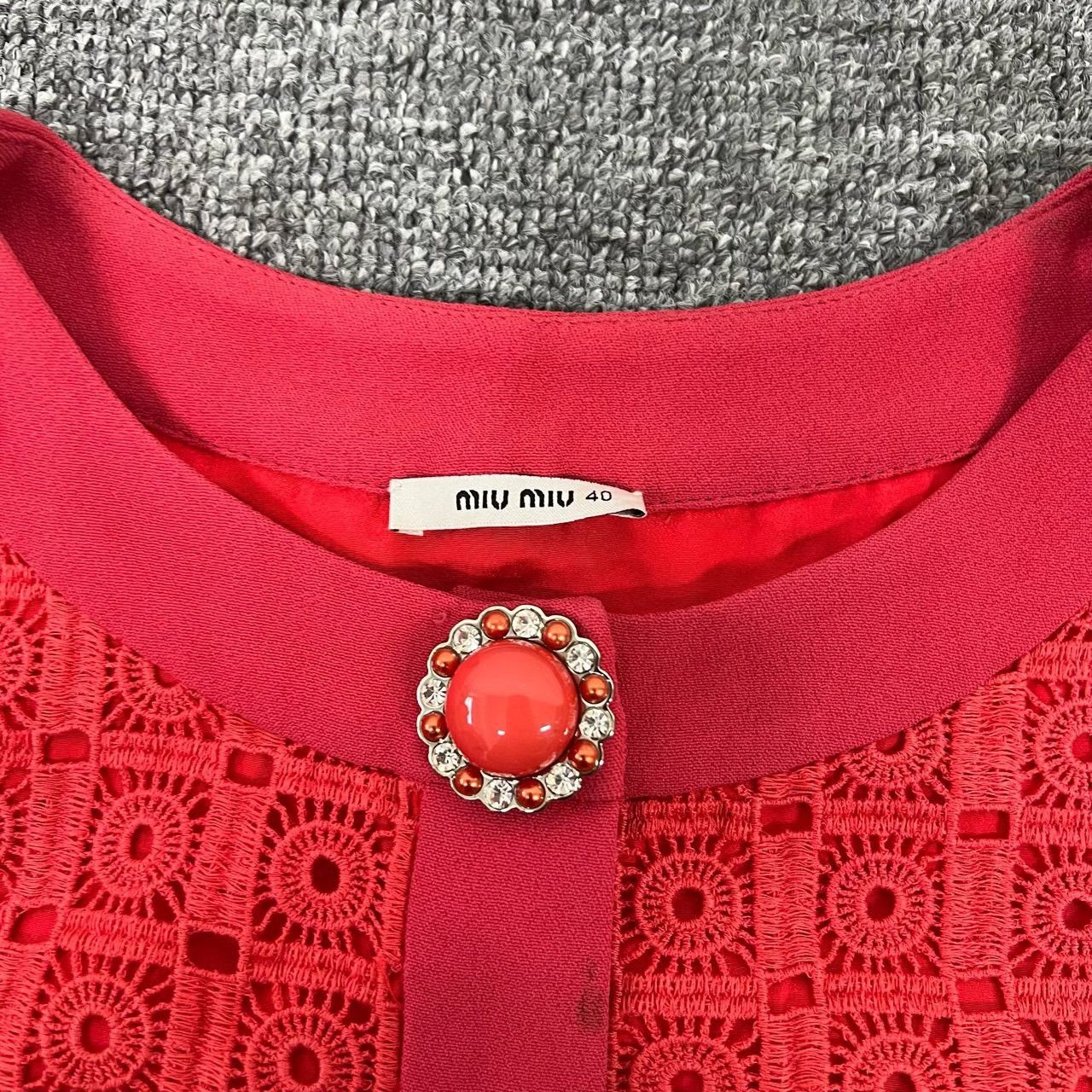 Miu Miu Miu Miu Knit Crystal Button Sleeveless Dress Size S / US 4 / IT 40 - 5 Thumbnail