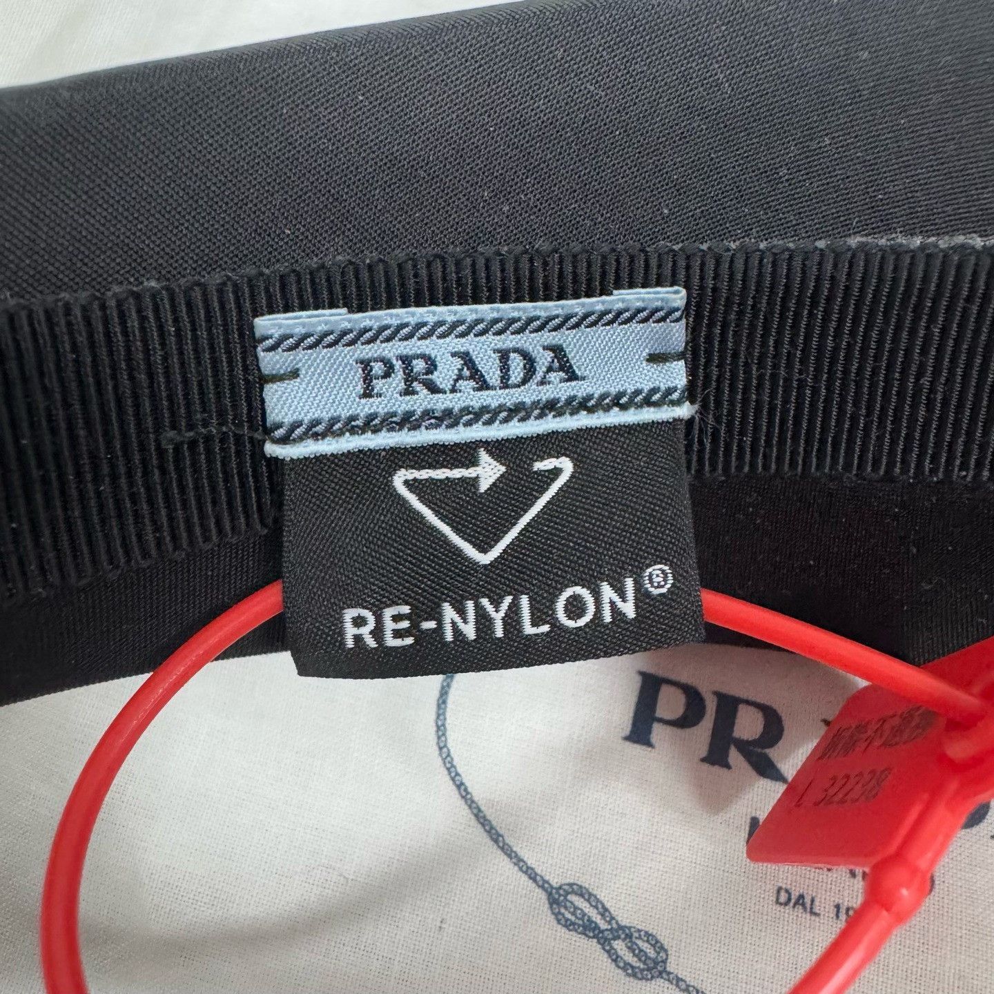 Prada Prada Triangle Logo Nylon Hair Hoop Size ONE SIZE - 4 Thumbnail
