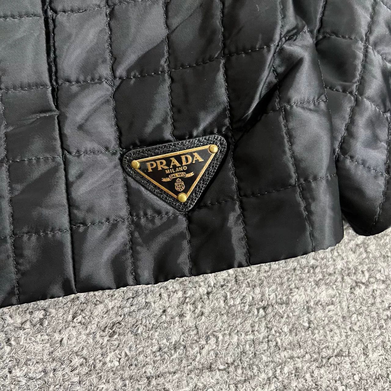 Prada Prada Triangle Logo Mid-Sleeve Quilted Short Puffer Size S / US 4 / IT 40 - 5 Thumbnail