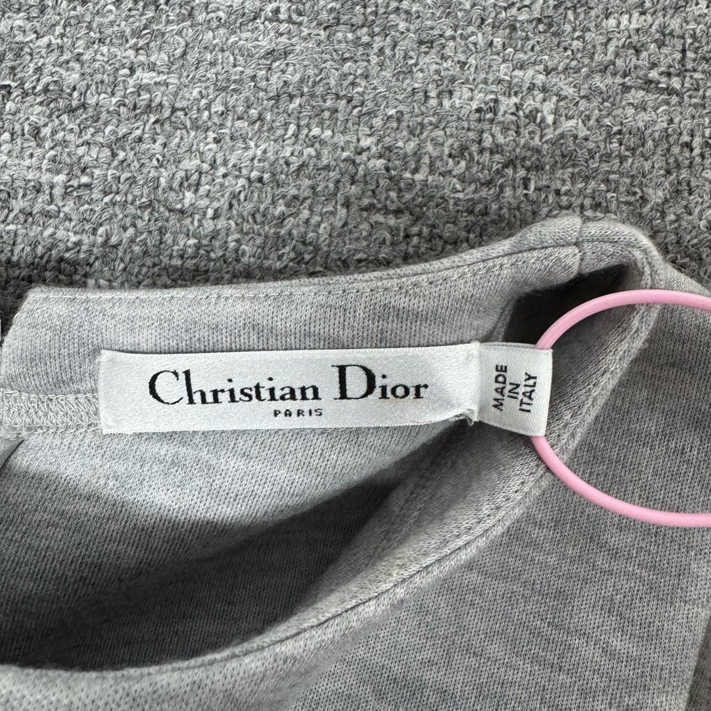 Dior Christian Dior Gray Crystal Shield Sleeveless Dress Size XXS / US 00 / IT 34 - 4 Thumbnail