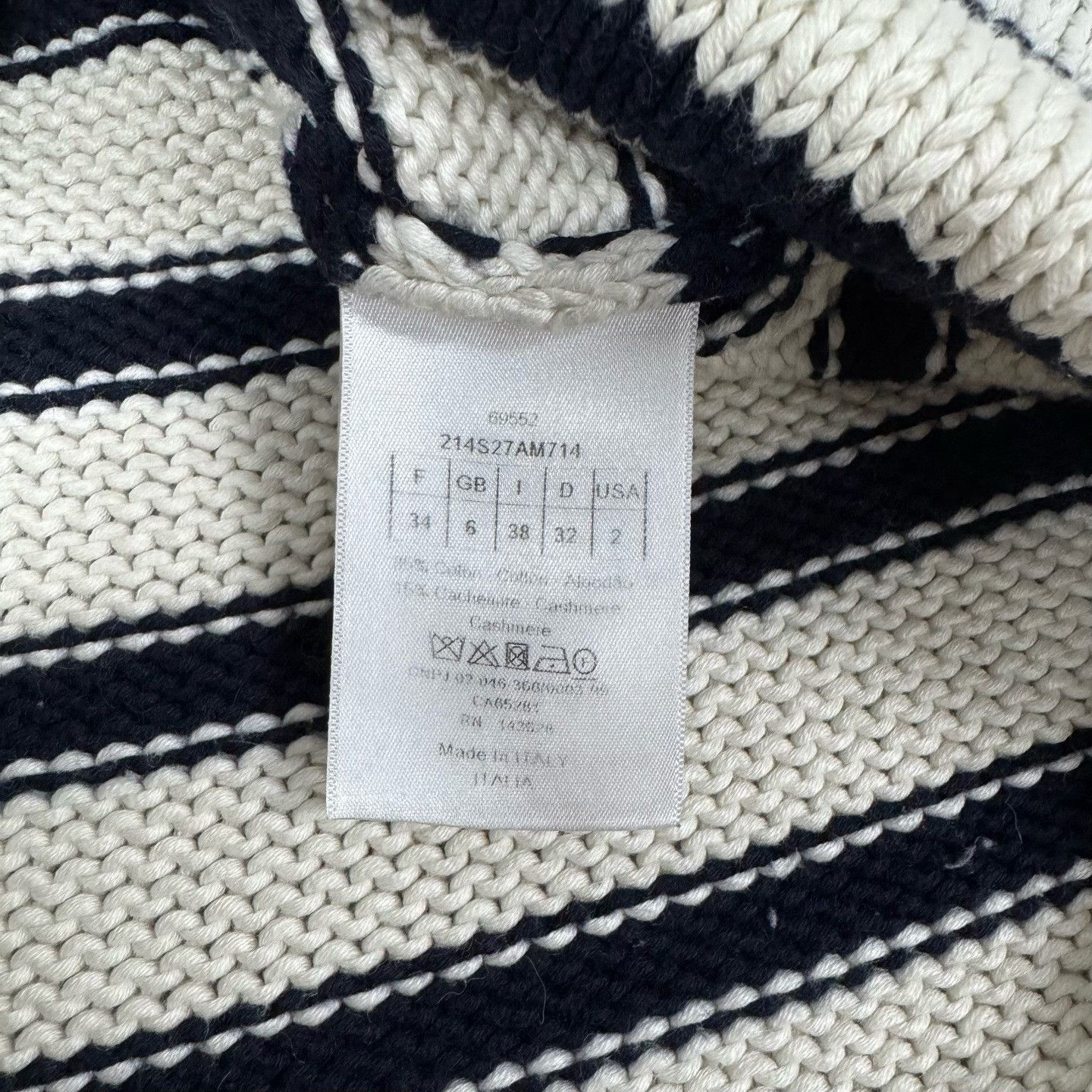 Dior Dior Sailor Collar Knit Sweater Size XXS / US 00 / IT 34 - 7 Thumbnail
