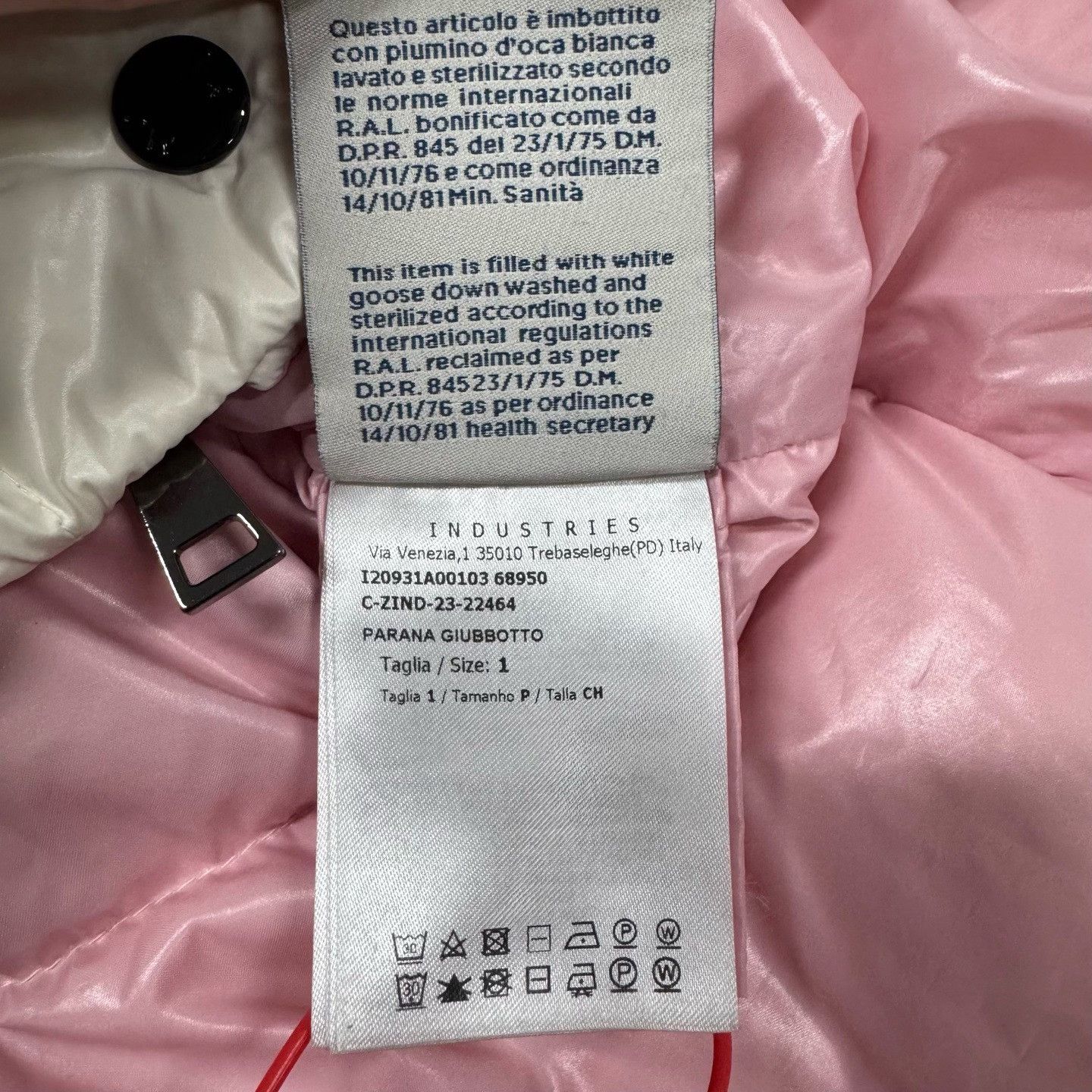 Moncler Moncler Parana White Pink Puffer Jacket Size S / US 4 / IT 40 - 8 Thumbnail