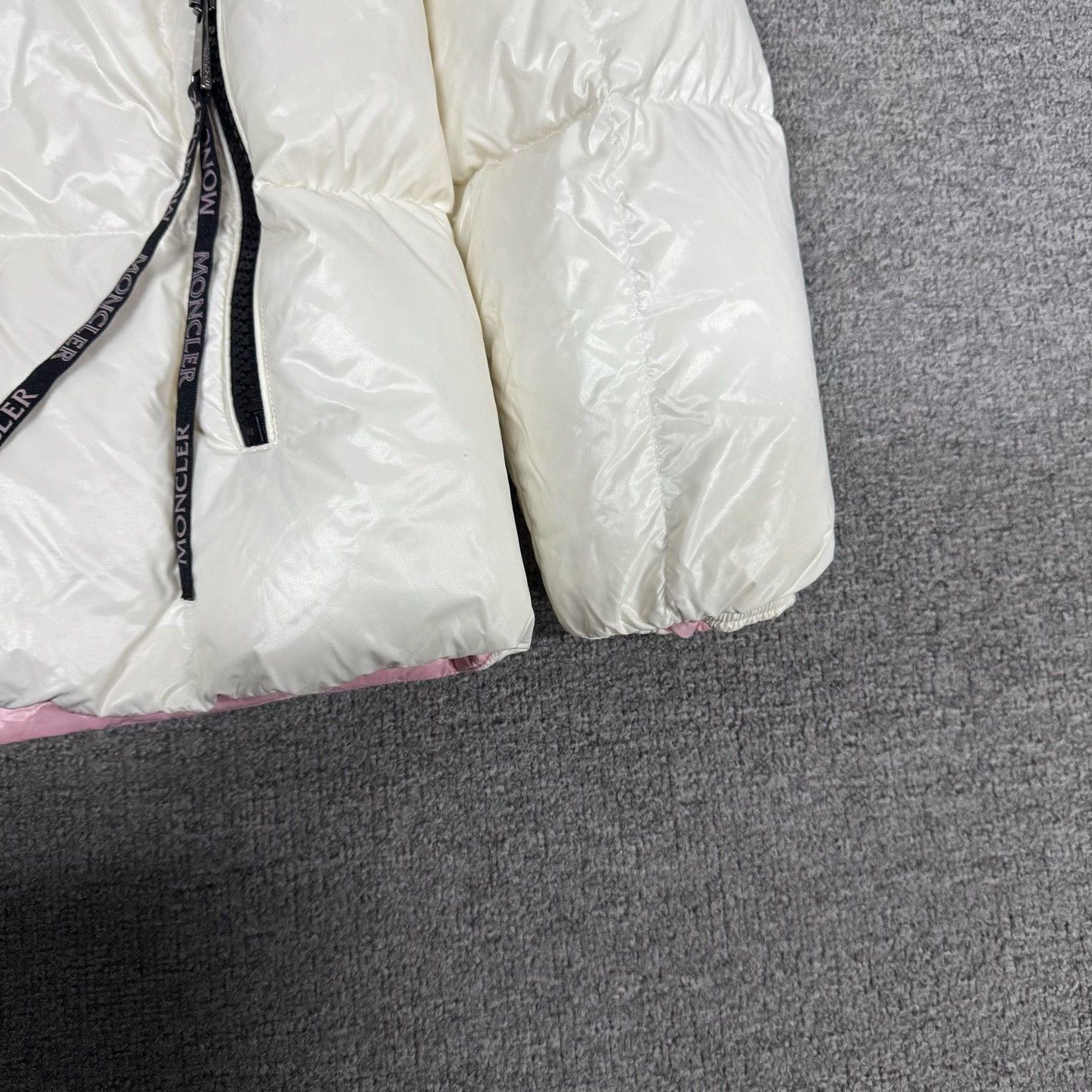 Moncler Moncler Parana White Pink Puffer Jacket Size S / US 4 / IT 40 - 4 Thumbnail