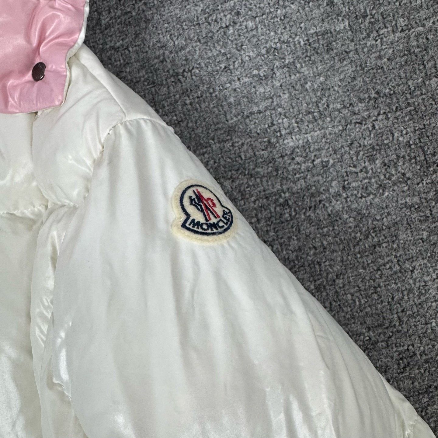 Moncler Moncler Parana White Pink Puffer Jacket Size S / US 4 / IT 40 - 3 Thumbnail