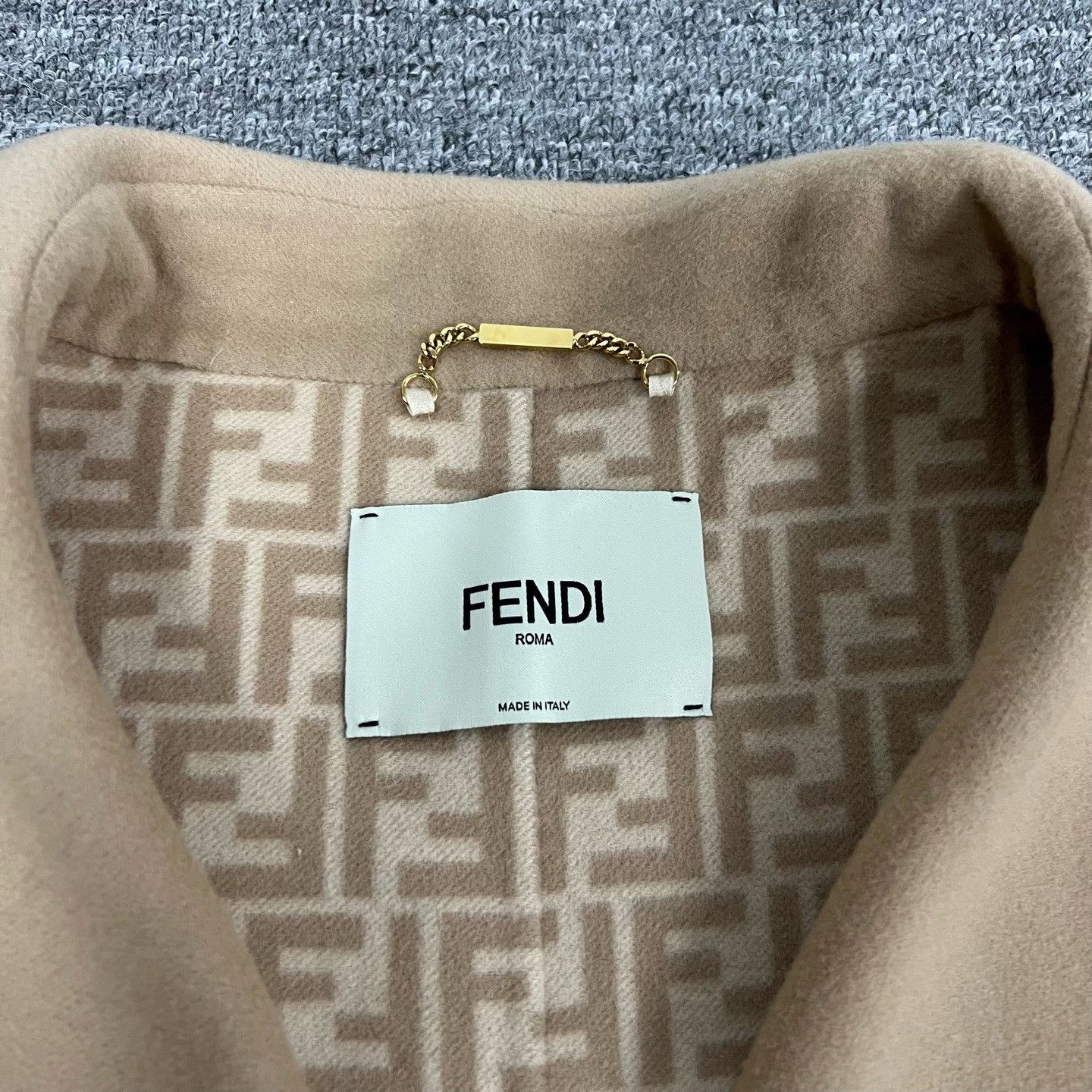 Fendi FENDI SS23 Monogram Fringe Wool Coat Size S / US 4 / IT 40 - 9 Thumbnail