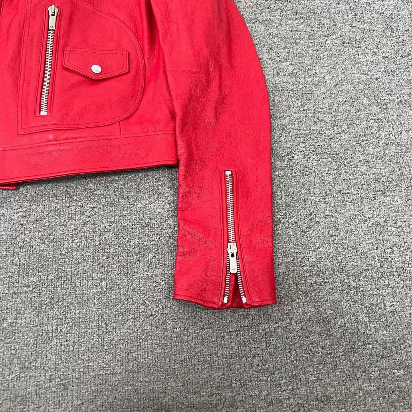 Dior Dior Classic Bee Sheepskin Biker Jacket Size US XXS / EU 40 - 3 Thumbnail