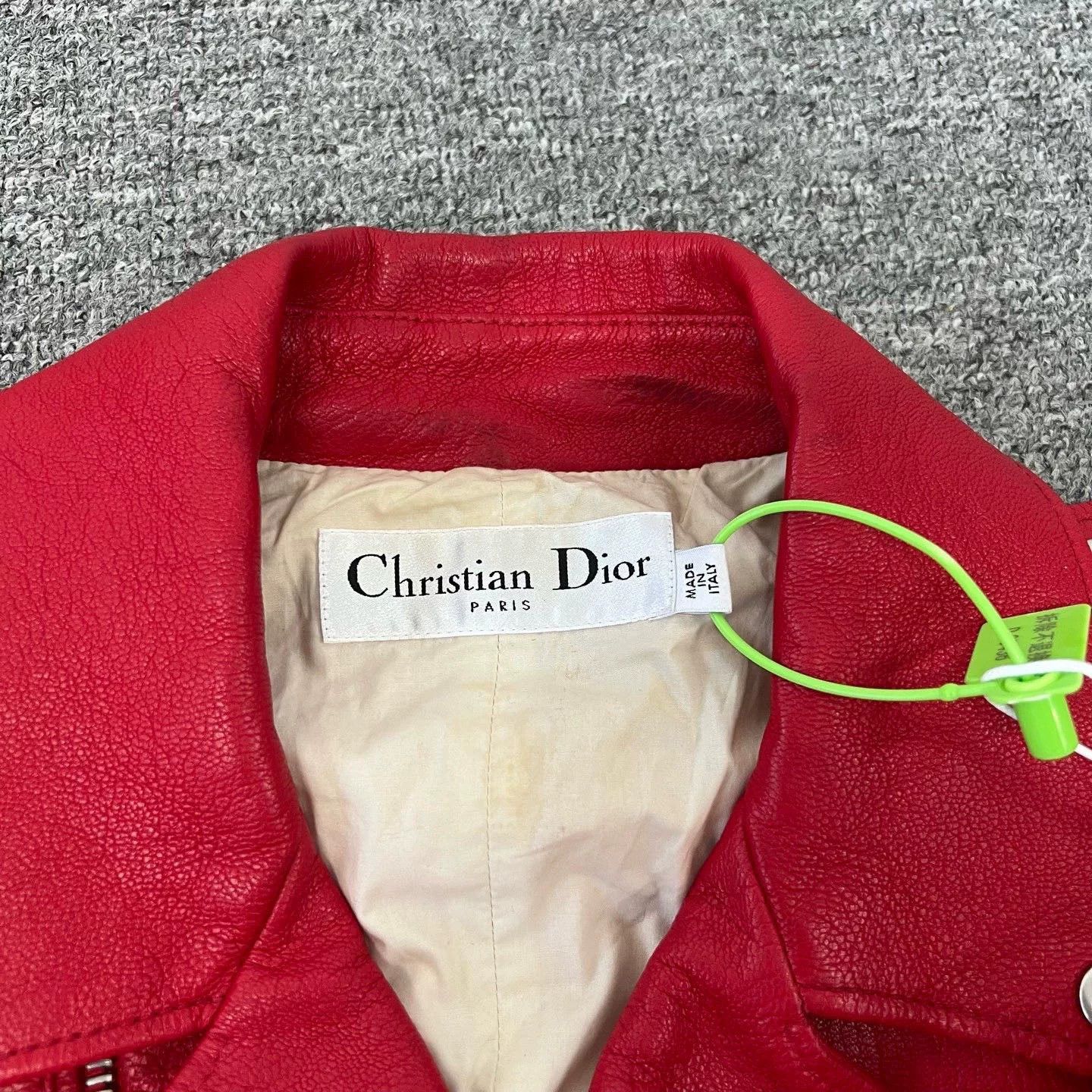 Dior Dior Classic Bee Sheepskin Biker Jacket Size US XXS / EU 40 - 4 Thumbnail