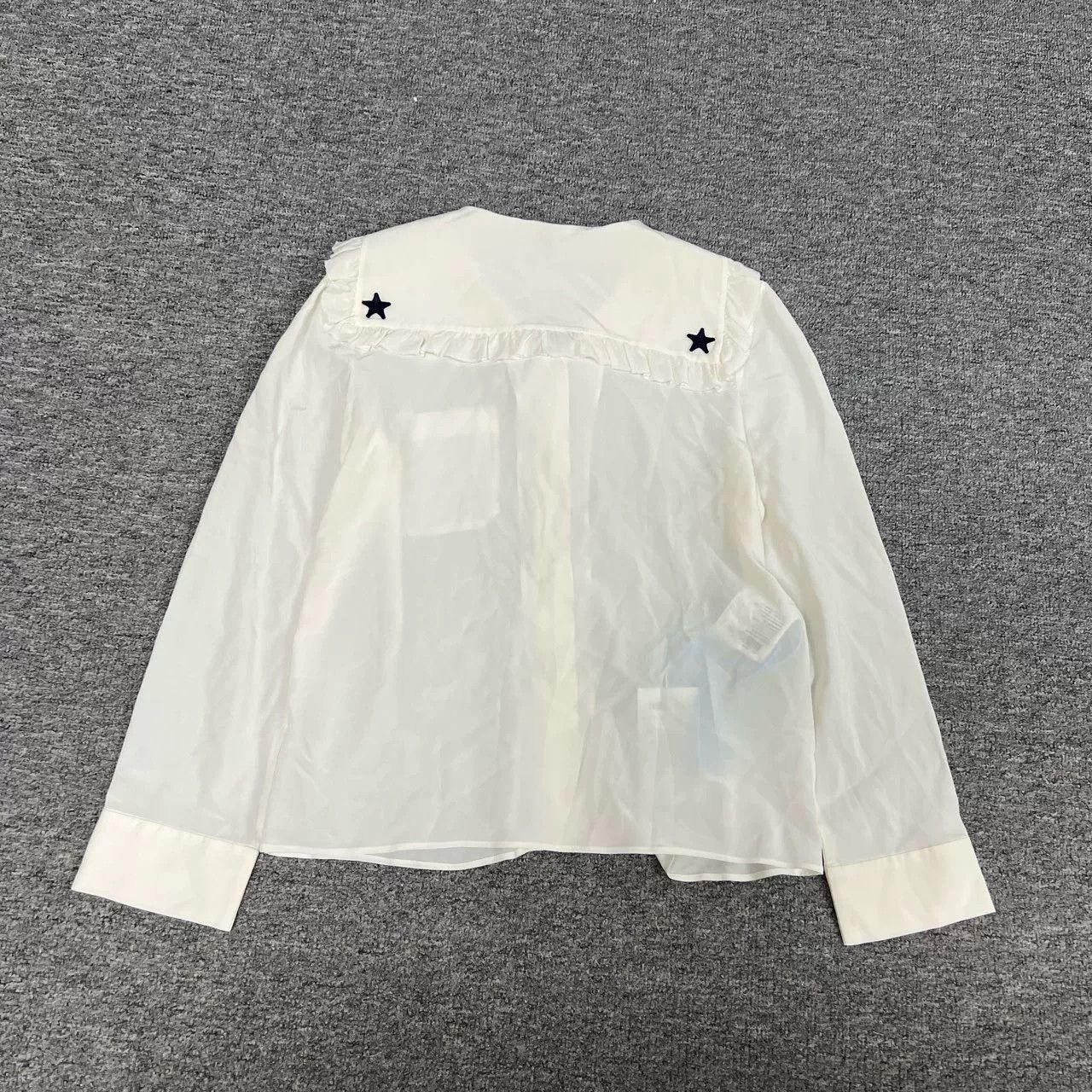 Miu Miu Miu Miu Sailor Collar Chiffon Blouse Size S / US 4 / IT 40 - 5 Thumbnail