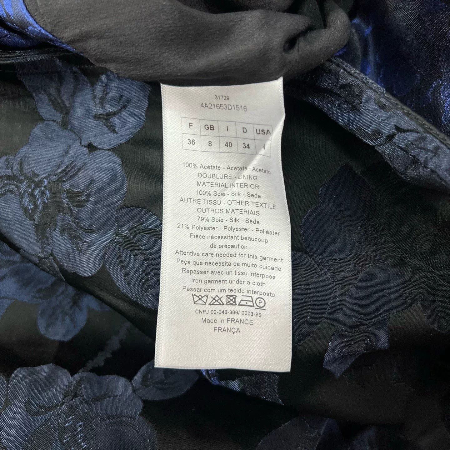 Raf Simons Dior by Raf Simon Runway Silk Floral Dress Size XS / US 0-2 / IT 36-38 - 5 Thumbnail