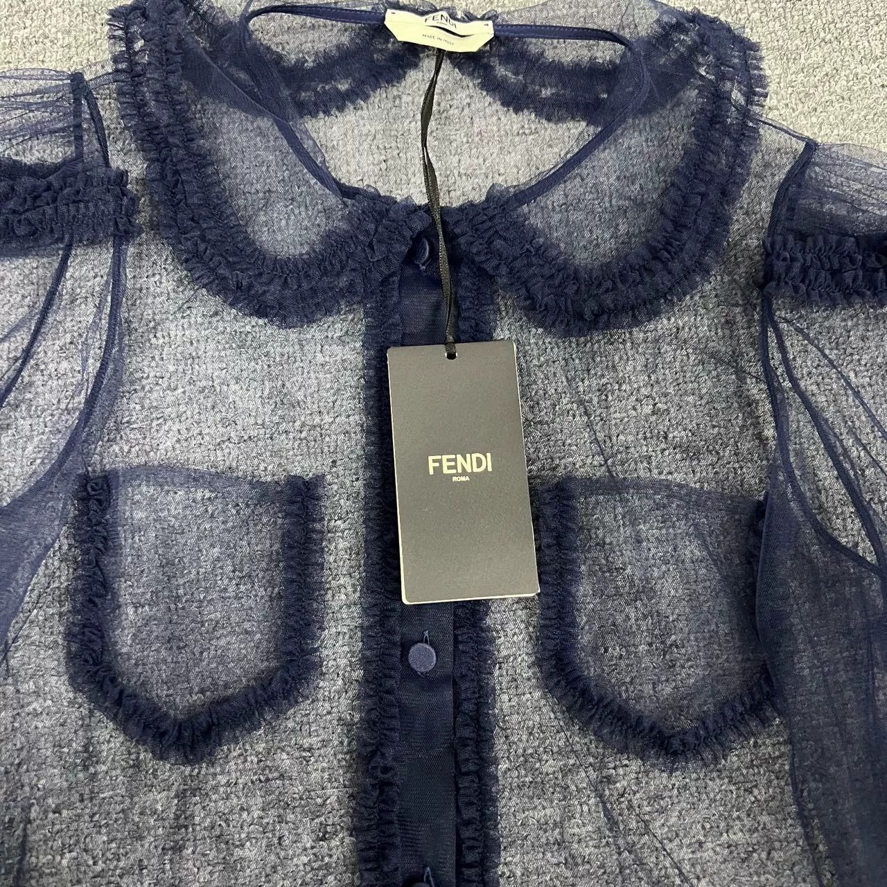 Fendi Fendi Sheer Mesh Lace Doll Shirt Two-Piece Size M / US 6-8 / IT 42-44 - 4 Thumbnail