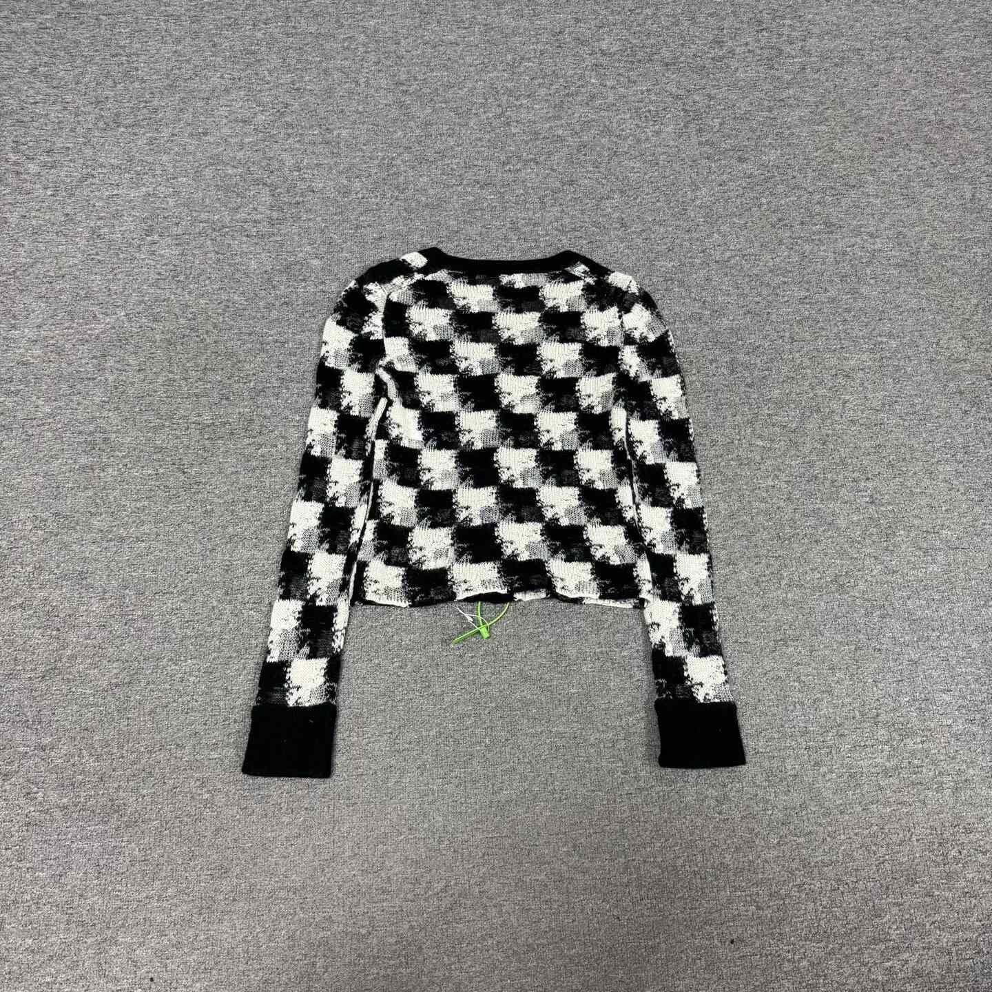 Dior Dior Black White Check Cashmere Cardigan Size XS / US 0-2 / IT 36-38 - 5 Thumbnail
