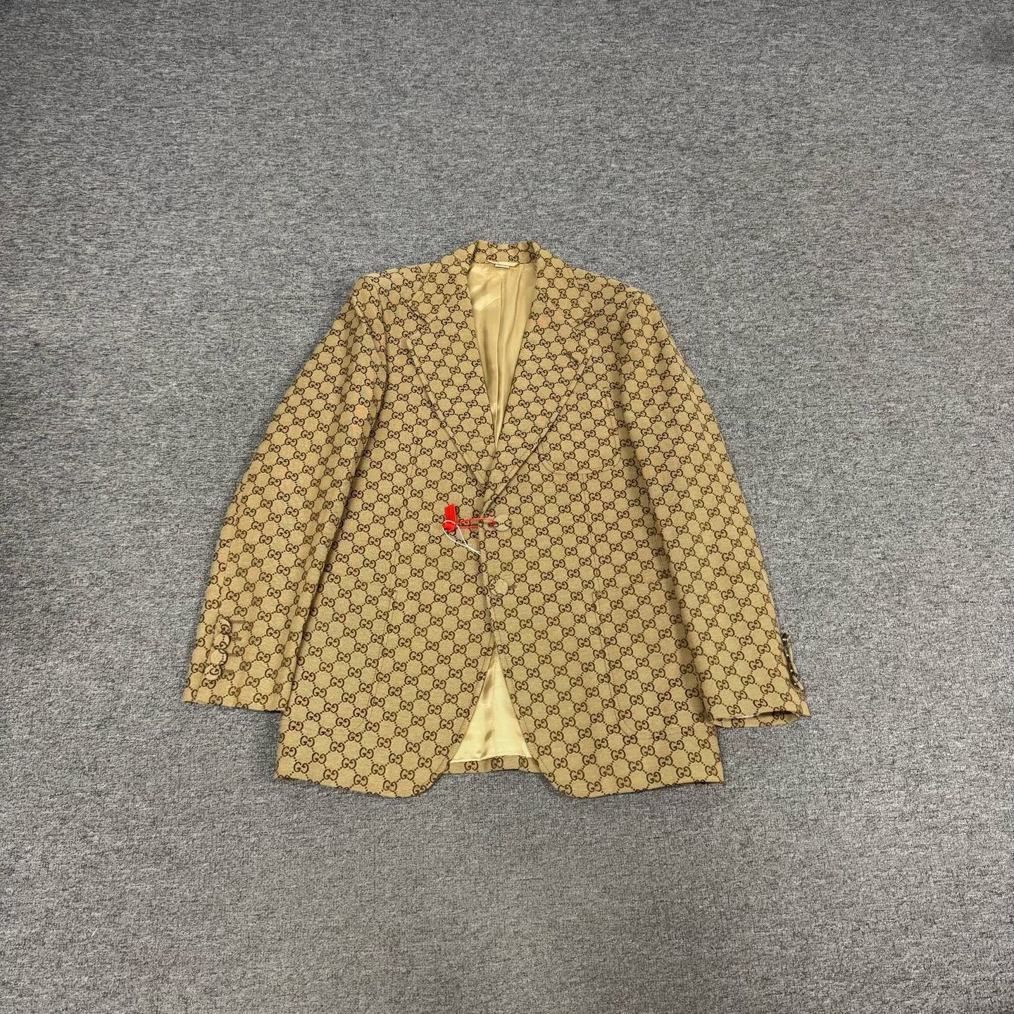 Gucci Gucci Double G Monogram Men's Blazer Size US L / EU 52-54 / 3 - 2 Thumbnail