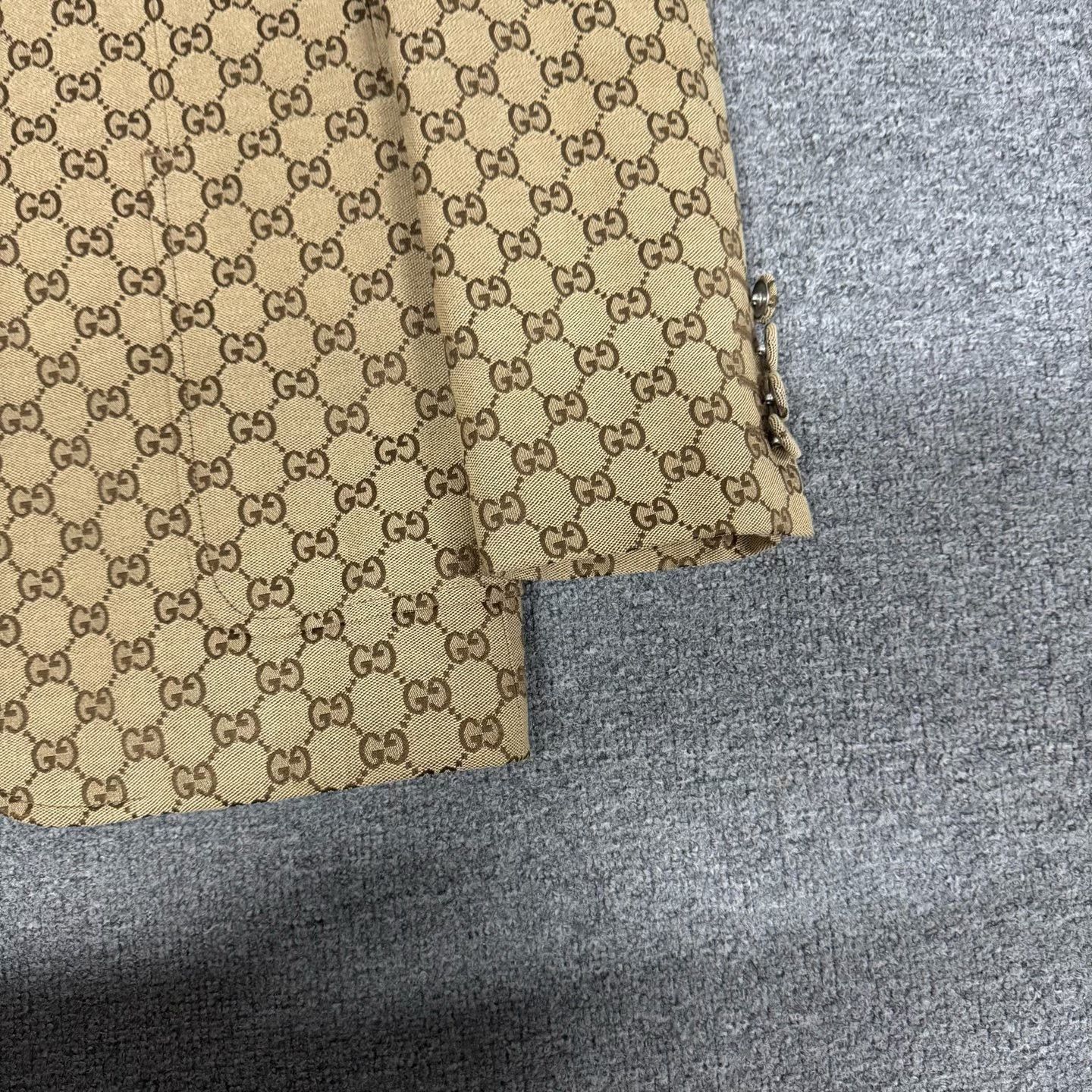 Gucci Gucci Double G Monogram Men's Blazer Size US L / EU 52-54 / 3 - 4 Thumbnail