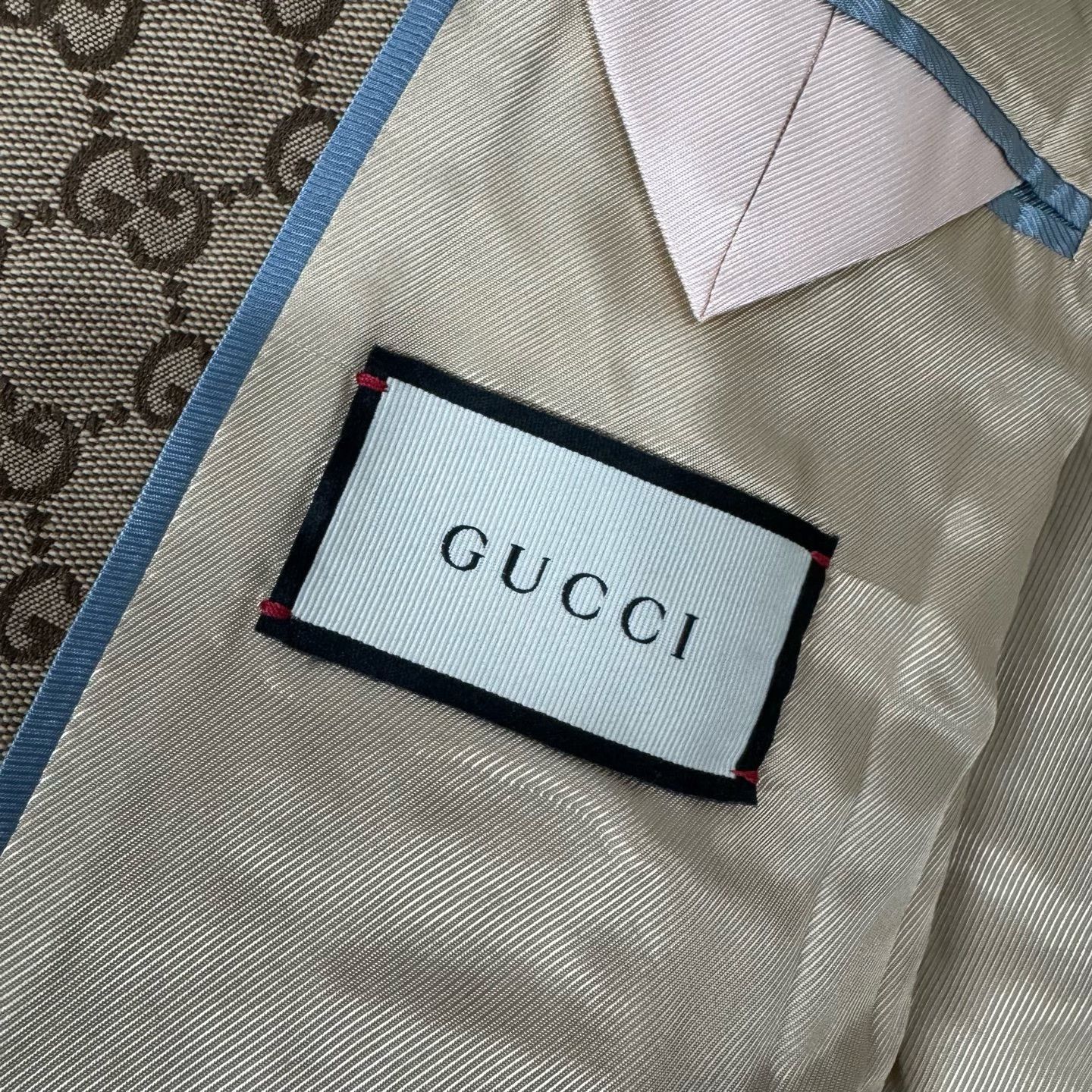 Gucci Gucci Double G Monogram Men's Blazer Size US L / EU 52-54 / 3 - 6 Thumbnail