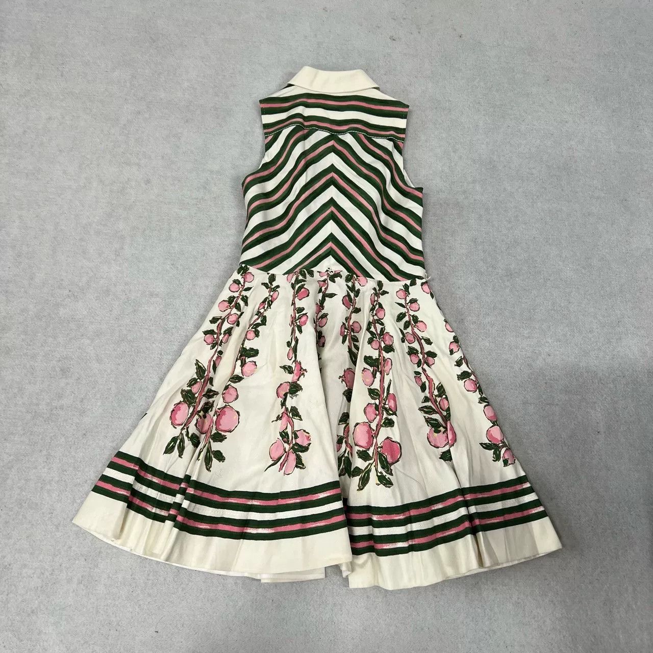 Louis Vuitton Louis Vuitton Floral Stripe Silk Dress Size S / US 4 / IT 40 - 3 Thumbnail
