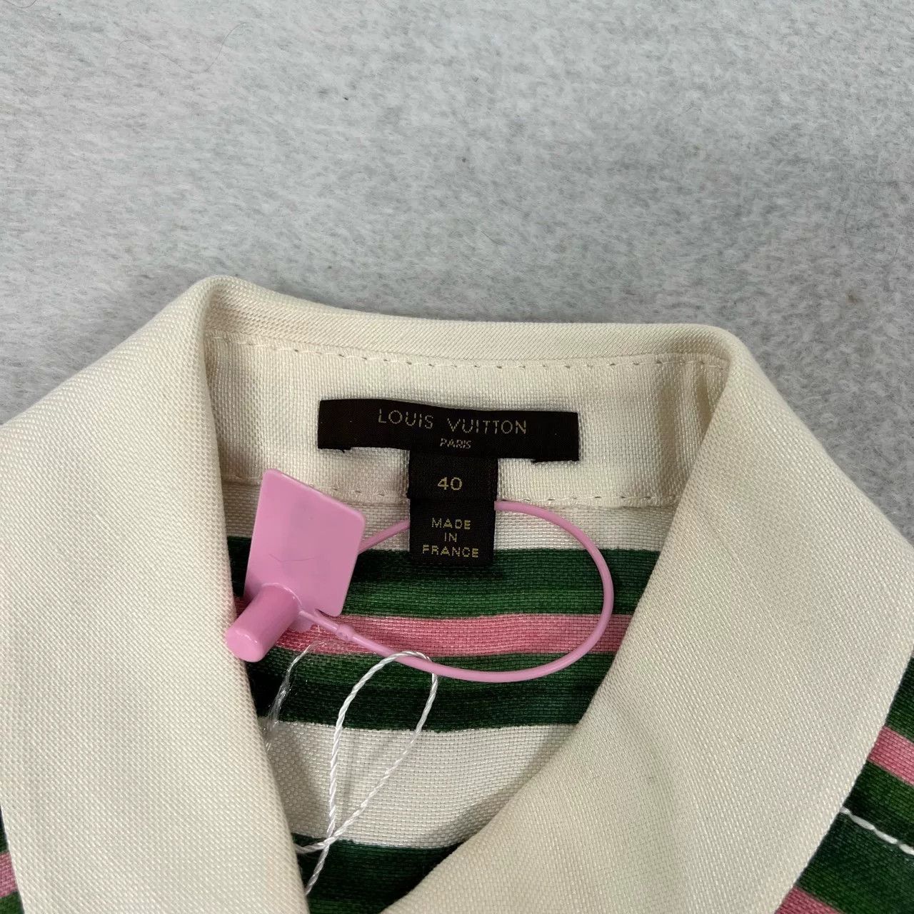 Louis Vuitton Louis Vuitton Floral Stripe Silk Dress Size S / US 4 / IT 40 - 4 Thumbnail