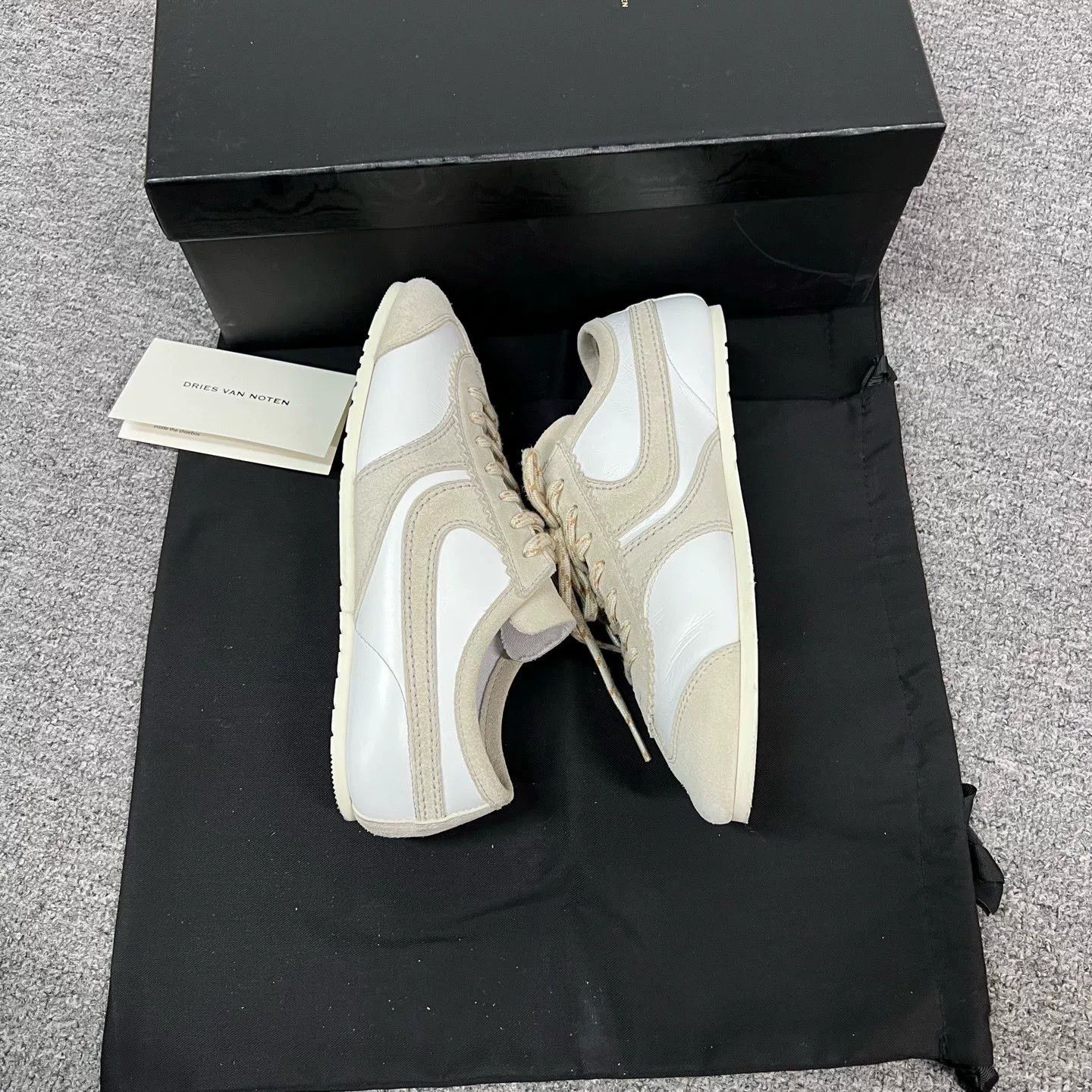 Dries Van Noten Dries Van Noten Gray Suede Sneakers Size US 7 / IT 37 - 6 Thumbnail