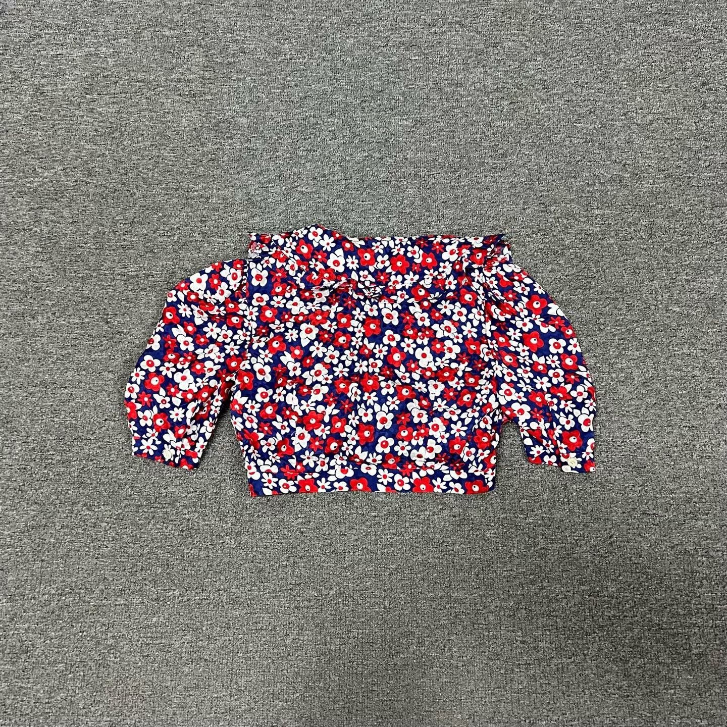Miu Miu Miumiu Small Floral Puff Sleeve Top Size XS / US 0-2 / IT 36-38 - 3 Thumbnail
