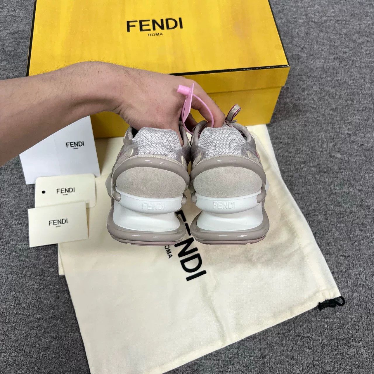 Fendi Fendi Women's Thick Sole Low-Top Sneakers Size US 6 / IT 36 - 4 Thumbnail