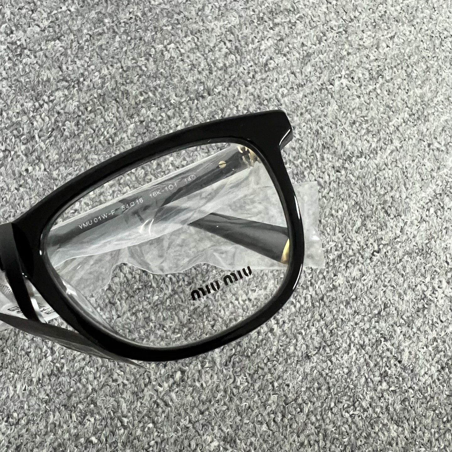 Miu Miu MIU MIU Black Full-Frame Eyeglasses Size ONE SIZE - 6 Thumbnail