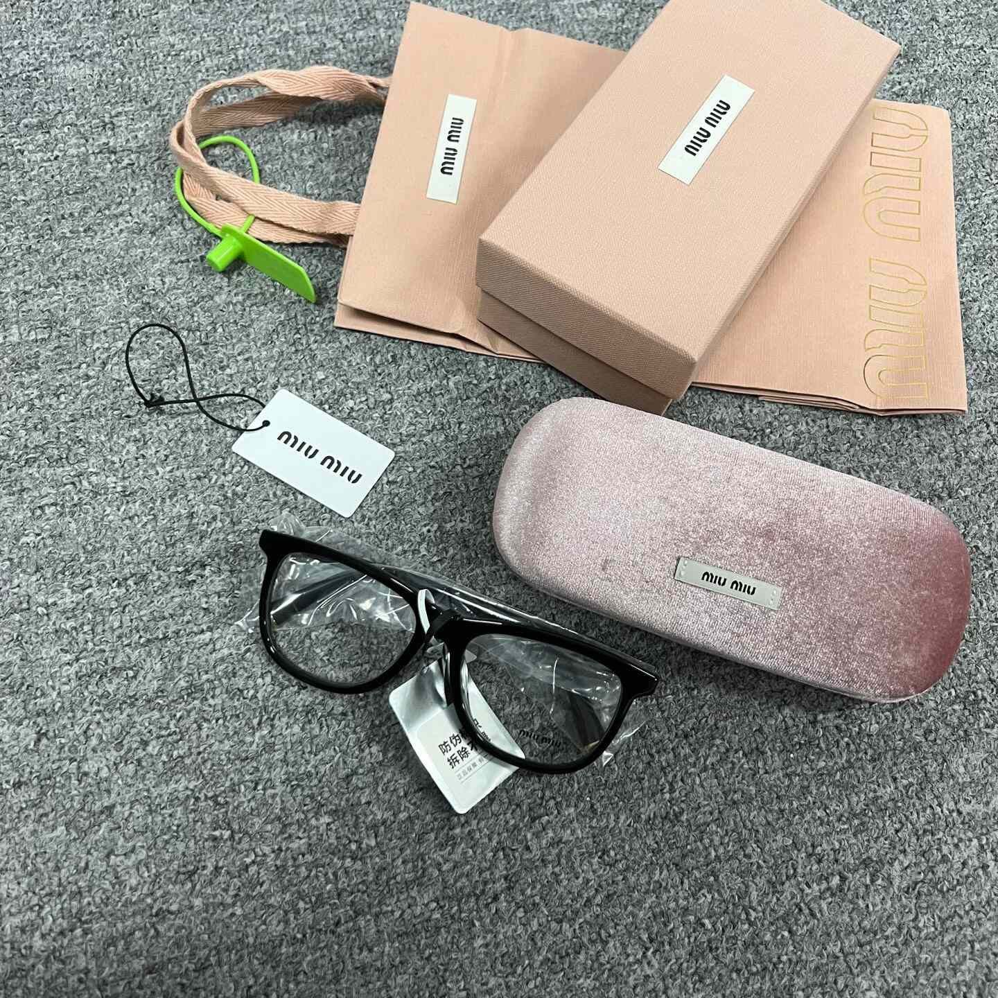 Miu Miu MIU MIU Black Full-Frame Eyeglasses Size ONE SIZE - 4 Thumbnail
