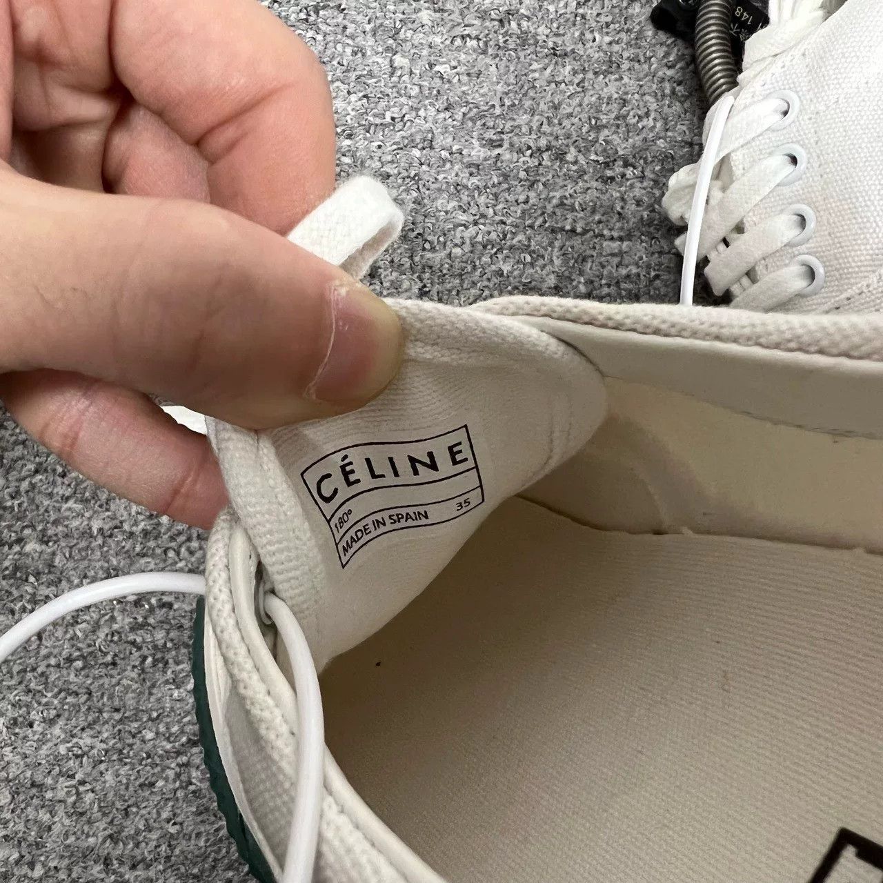 Celine Celine Classic Canvas Sneakers Size US 4 / IT 34 - 3 Thumbnail