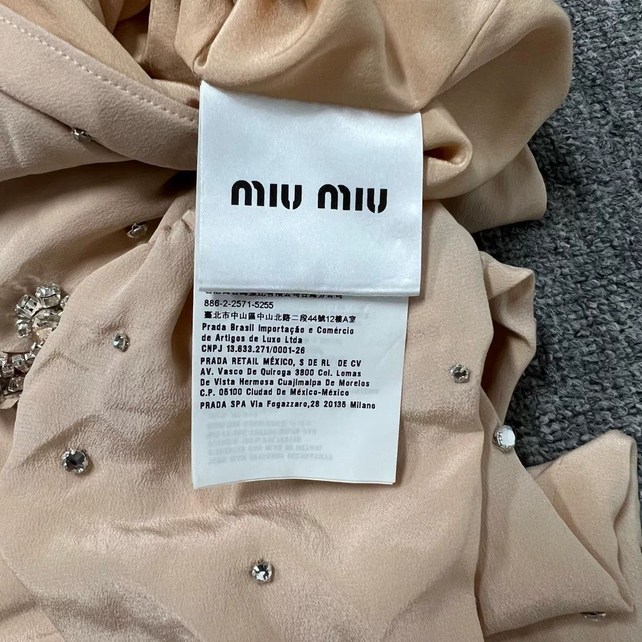 Miu Miu Miu Miu Showpiece Diamond Silk Dress Size S / US 4 / IT 40 - 8 Thumbnail
