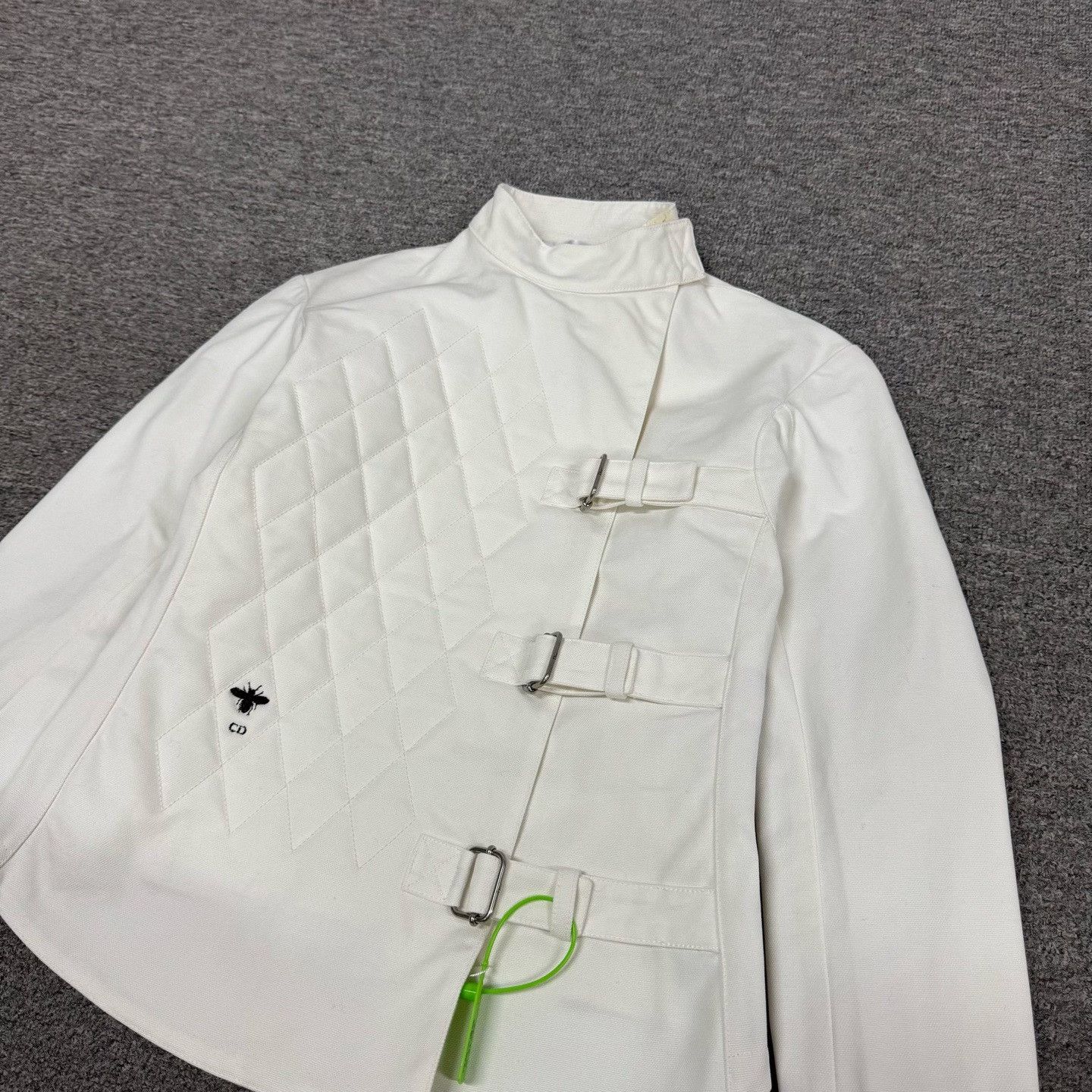 Dior Dior Bee Embroidery White Equestrian Coat Size XXS / US 00 / IT 34 - 3 Thumbnail