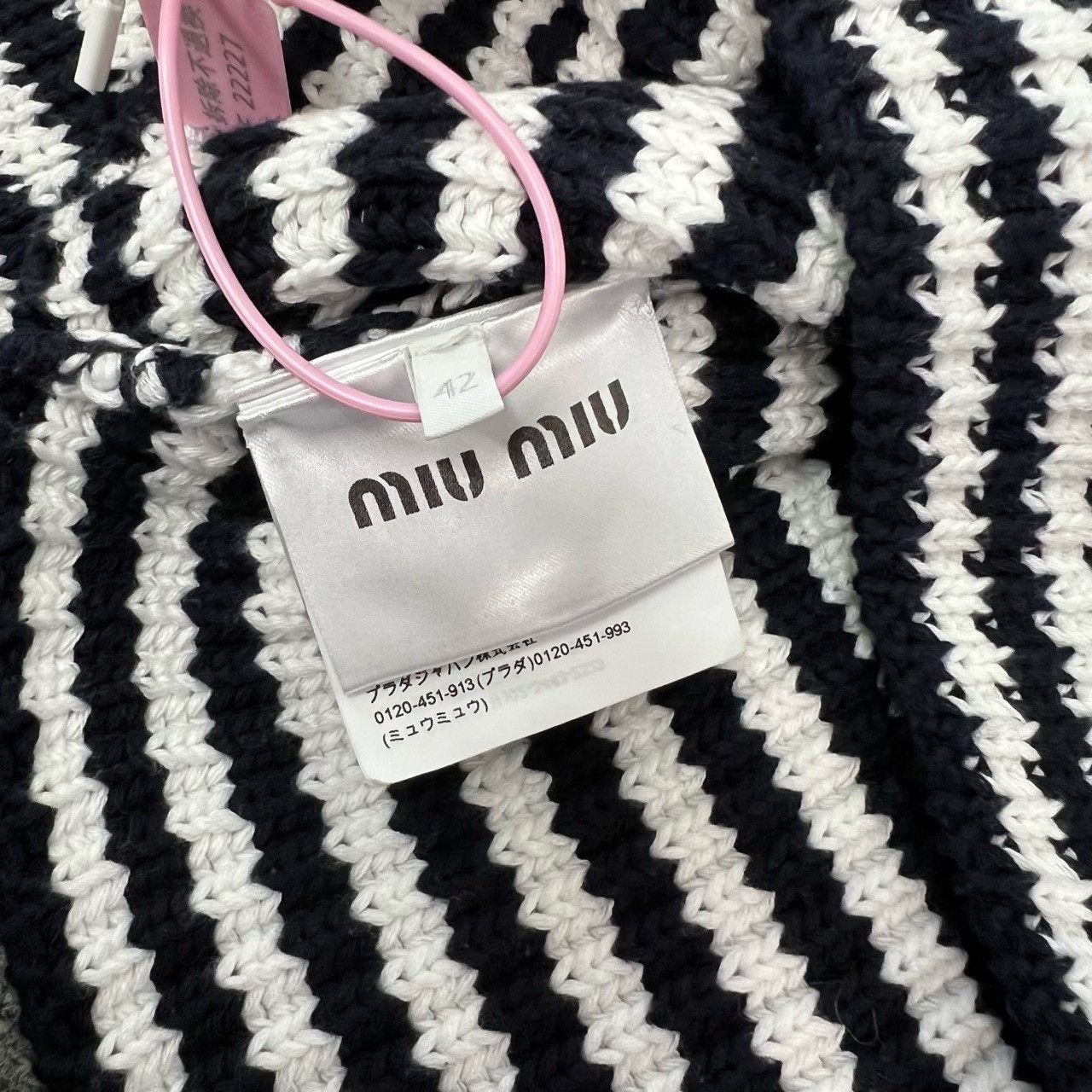 Miu Miu Miu Miu Rainbow Stripe Short Knit Sweater Size M / US 6-8 / IT 42-44 - 5 Thumbnail