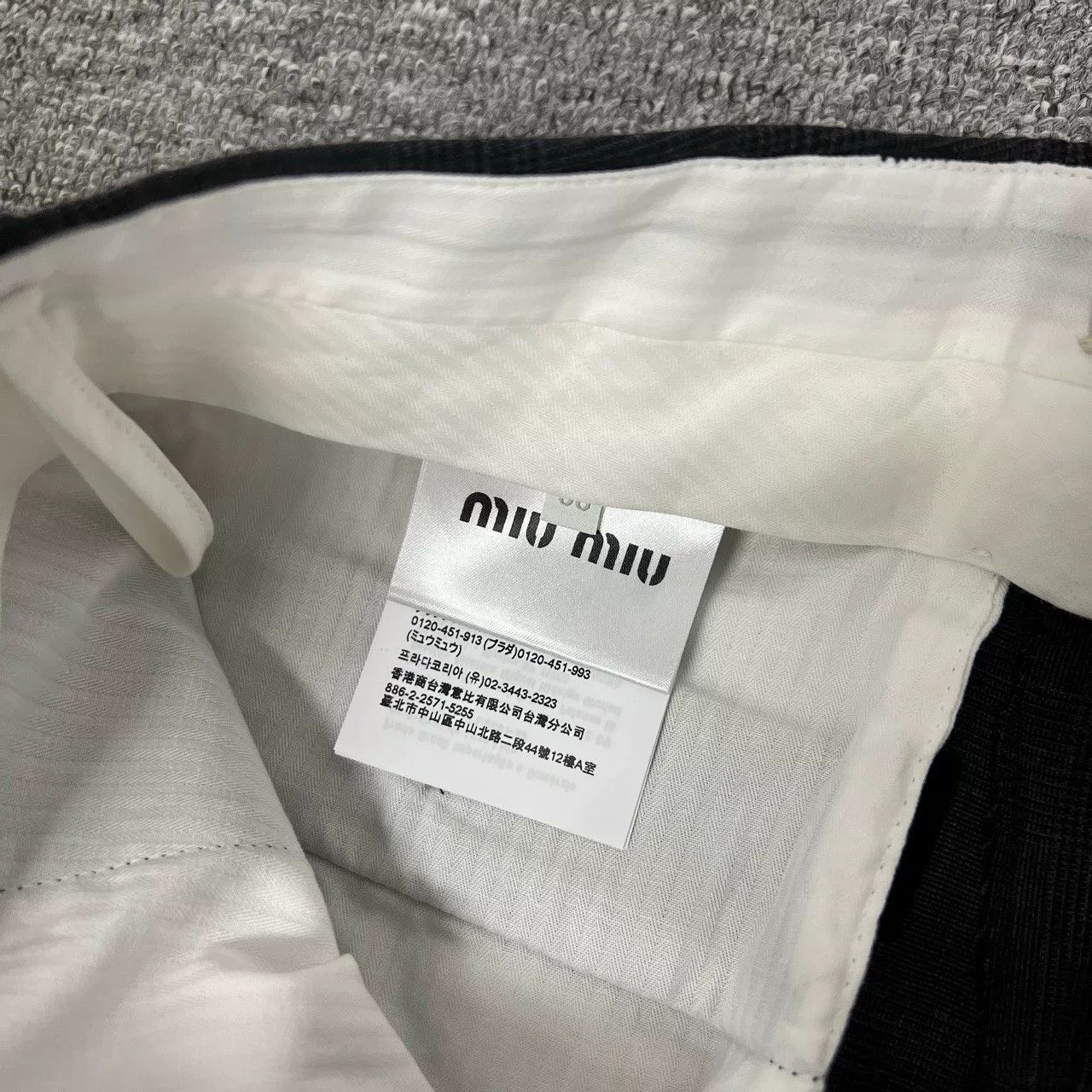 Miu Miu Miu Miu Gray Wide-Leg Pants Size 38 Size 38" / US 16 / IT 52 - 6 Thumbnail