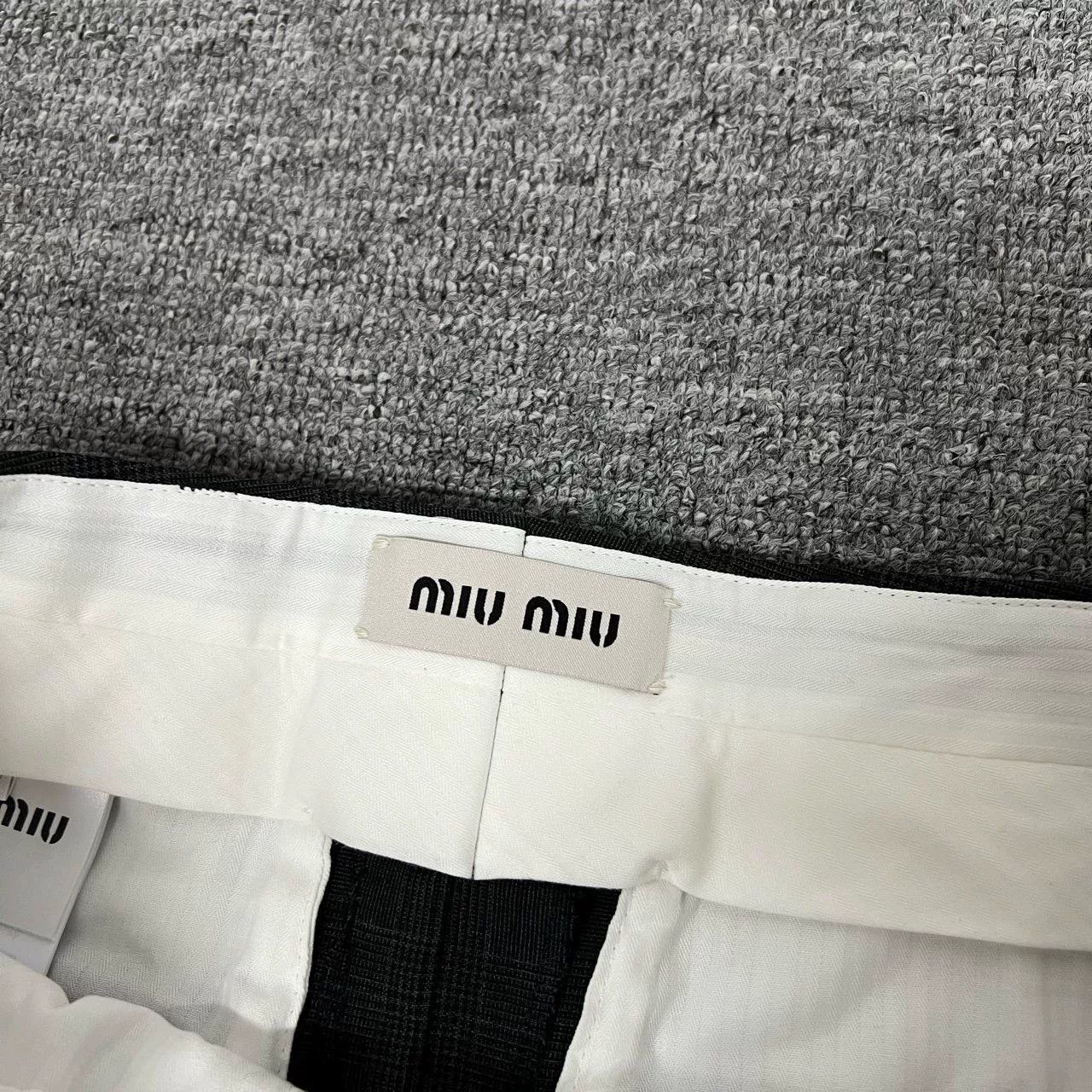 Miu Miu Miu Miu Gray Wide-Leg Pants Size 38 Size 38" / US 16 / IT 52 - 5 Thumbnail