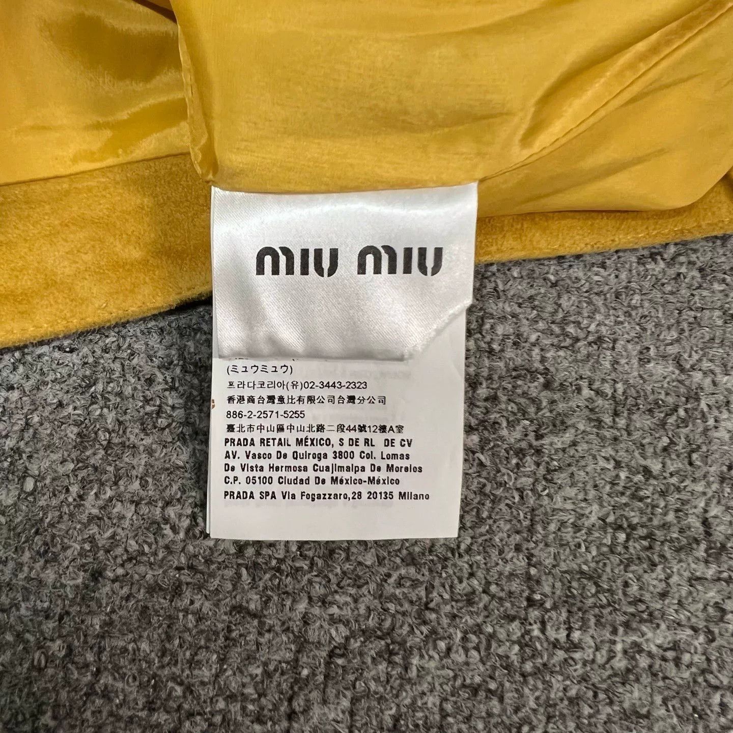 Miu Miu MiuMiu Yellow Suede Fringe Skirt Size 38" / US 16 / IT 52 - 5 Thumbnail