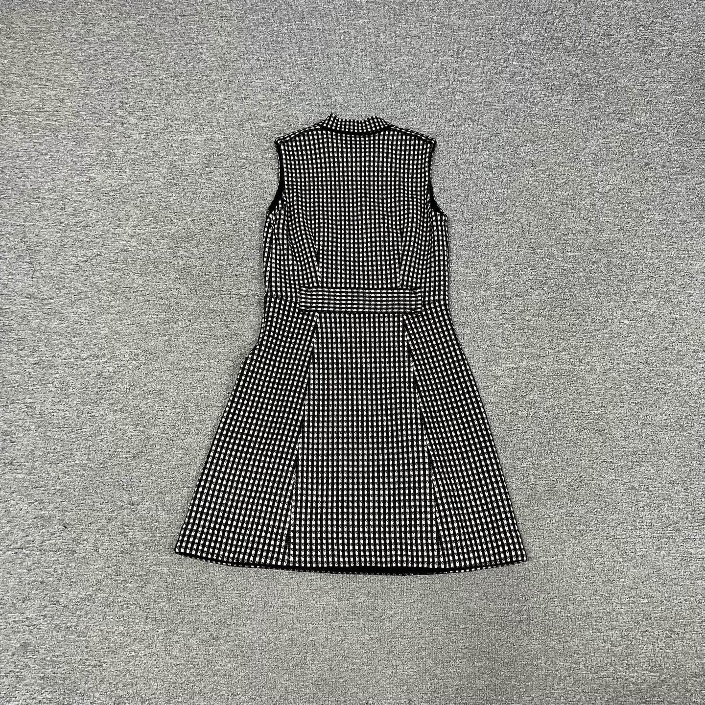 Prada Prada Houndstooth Sleeveless Collared Dress Size S / US 4 / IT 40 - 3 Thumbnail