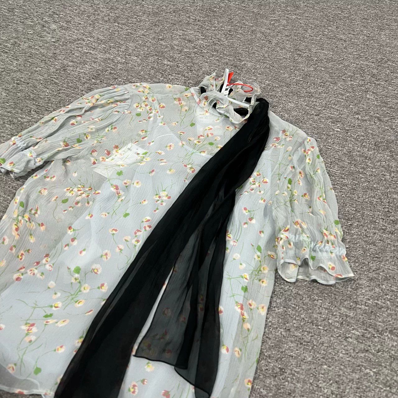 Miu Miu Miu Miu Spring Summer Floral Silk Blouse Size XS / US 0-2 / IT 36-38 - 4 Thumbnail