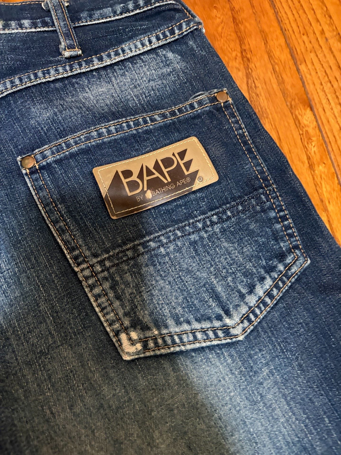Bape BAPE Vintage Meteor Washed Jeans Size US 28 / EU 44 - 6 Thumbnail