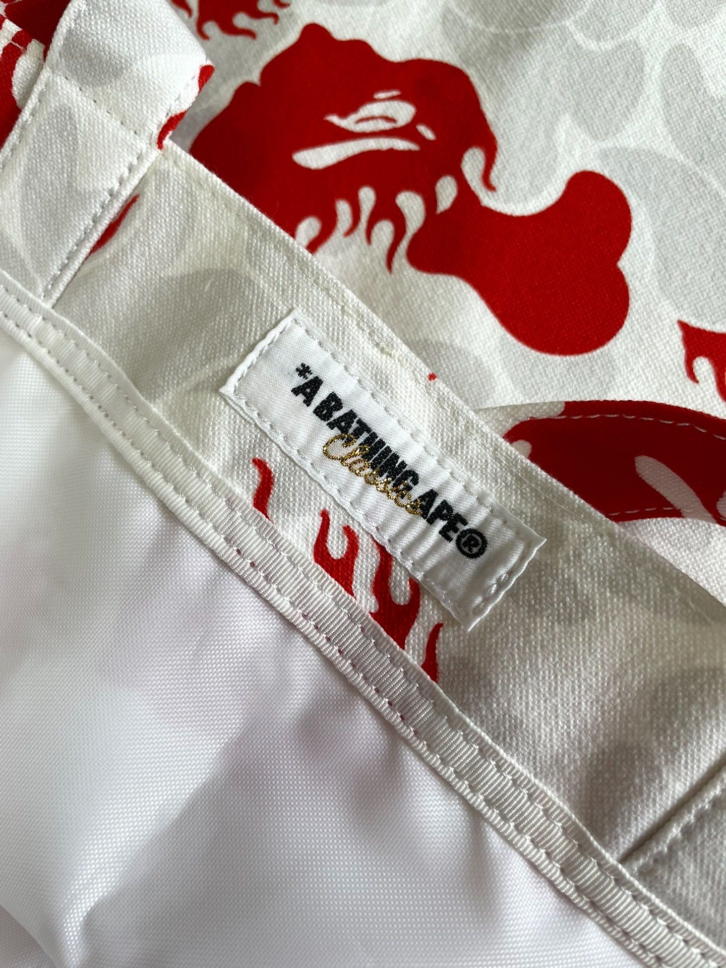 Bape BAPE Fire Camo Ape Head Tote Bag Size ONE SIZE - 6 Thumbnail