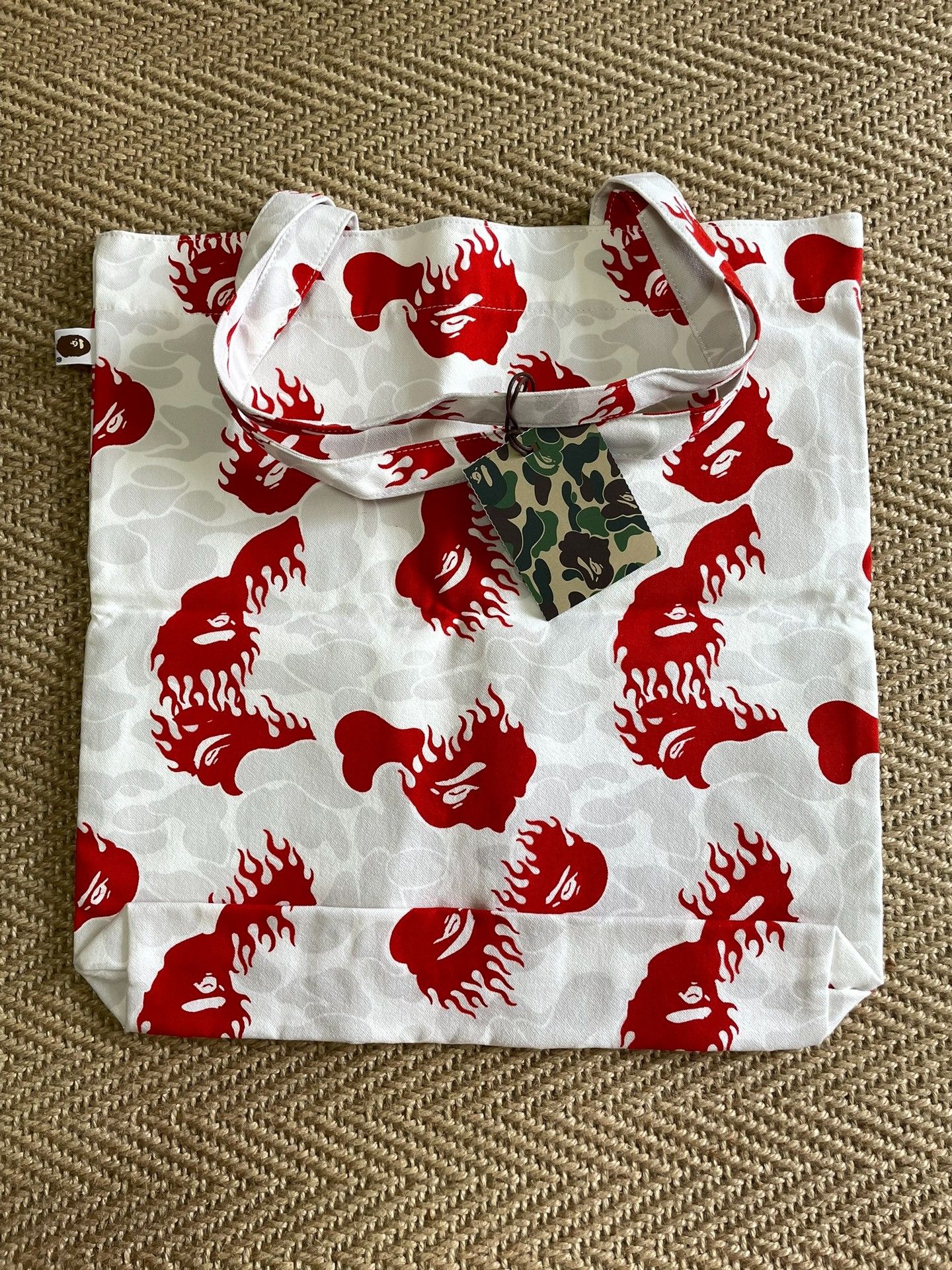 Bape BAPE Fire Camo Ape Head Tote Bag Size ONE SIZE - 2 Thumbnail