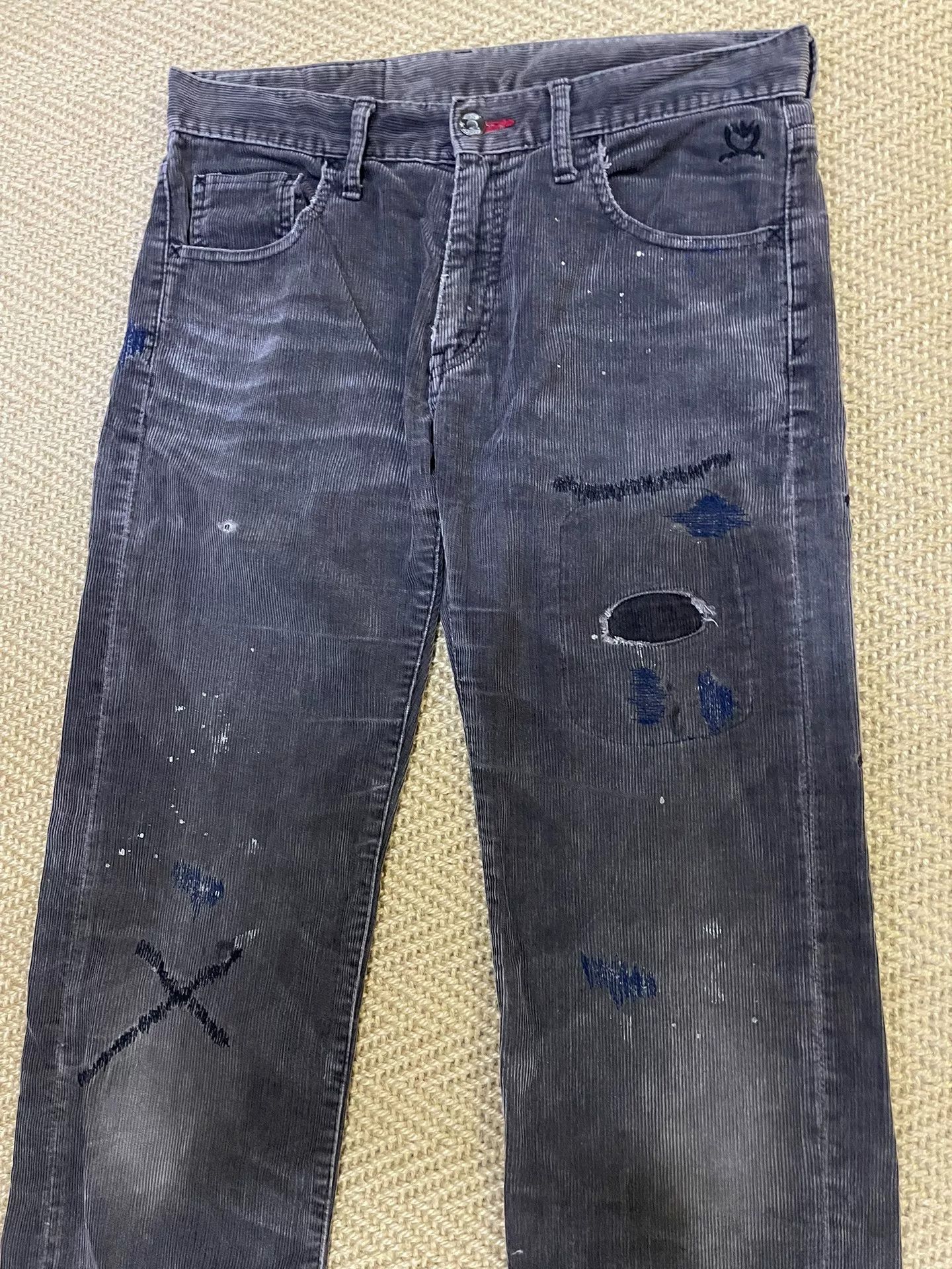 Neighborhood NEIGHBORHOOD Distressed Corduroy Pants Size US 26 / EU 42 - 3 Thumbnail